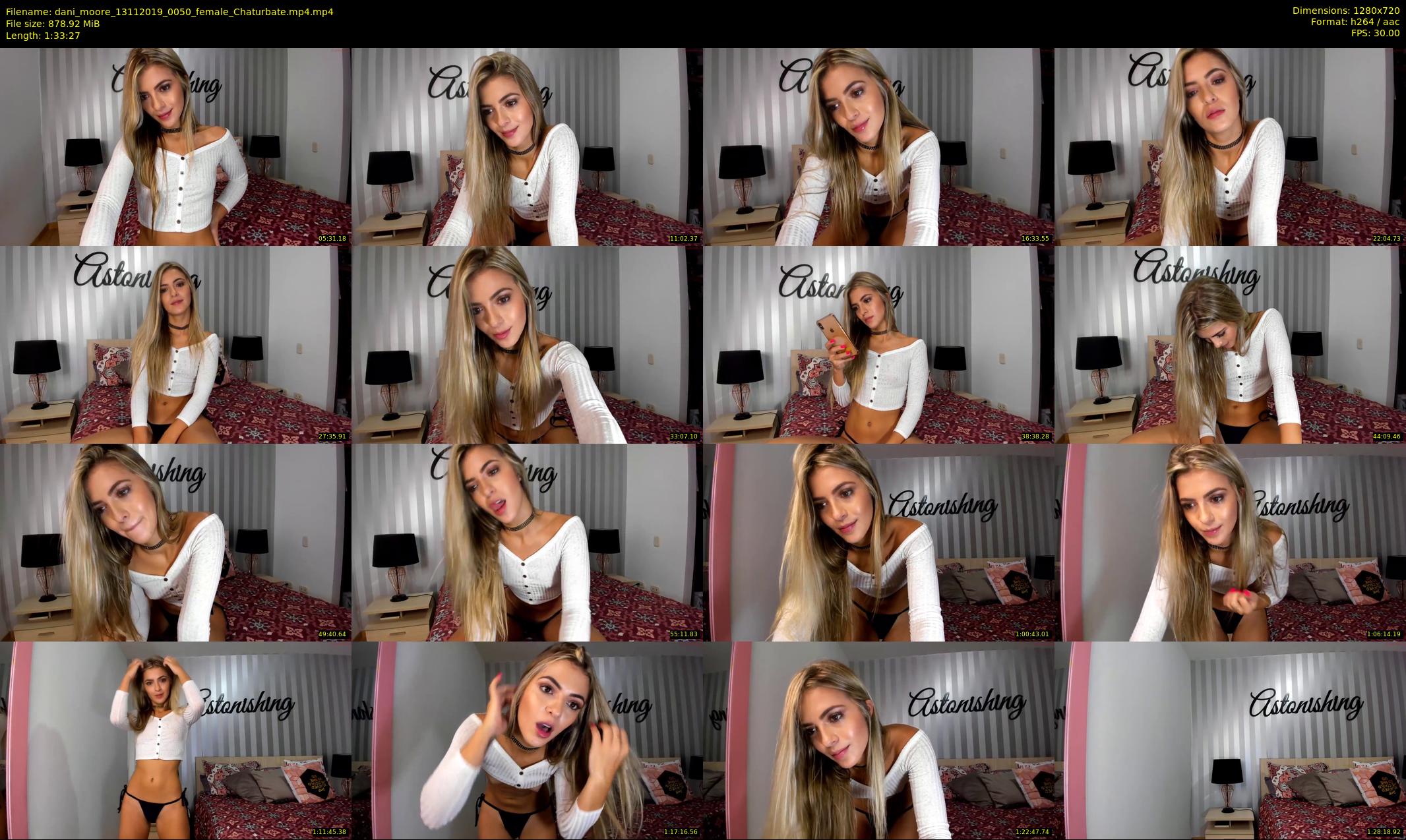 dani_moore — 94 minute Chaturbate female cam show recording, 720p, Nov 13, 2019