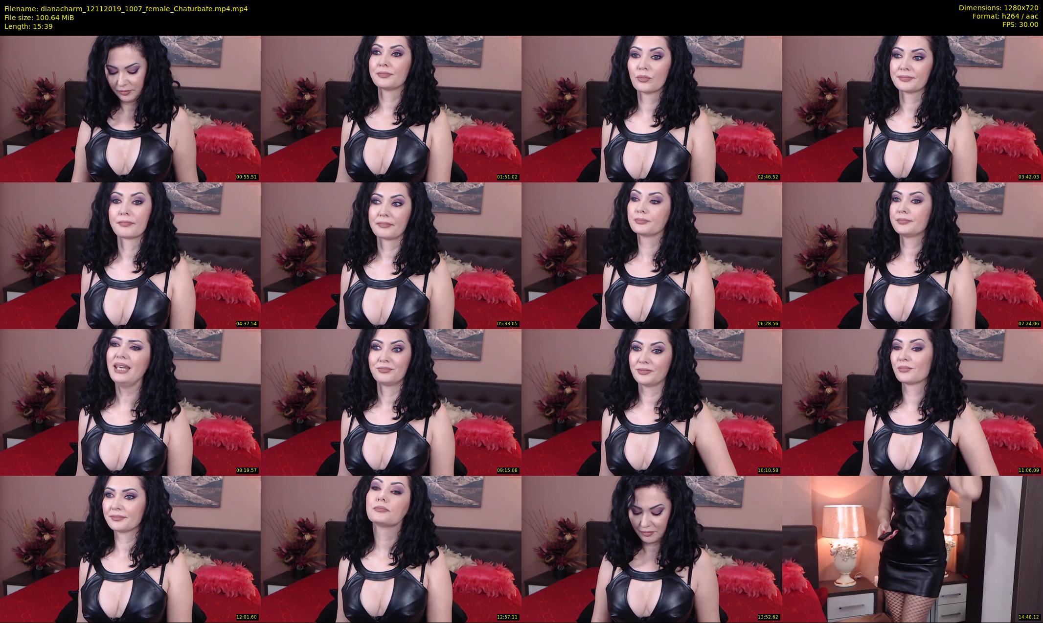 dianacharm — 16 minute Chaturbate female cam show recording, 720p, Nov 12, 2019