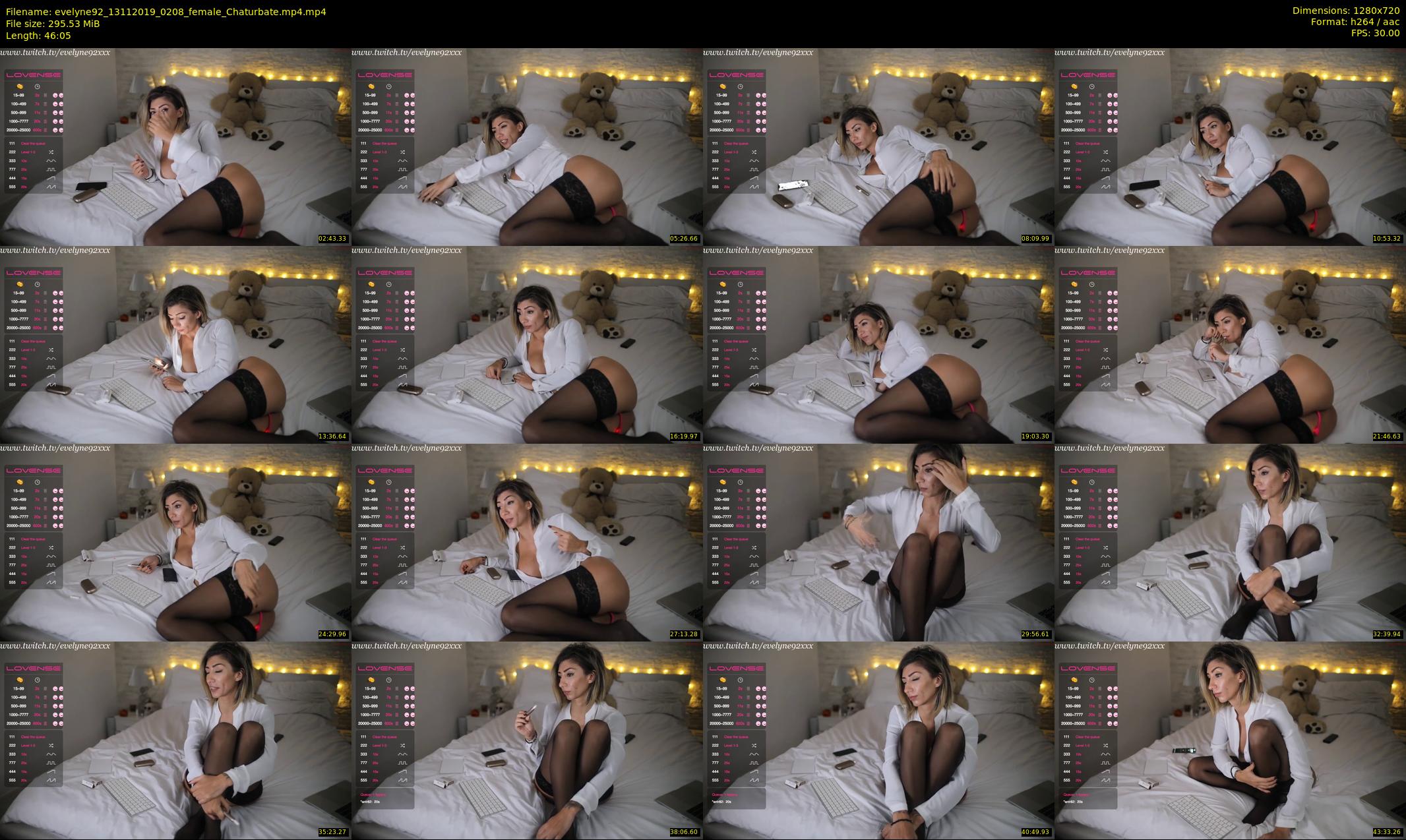 evelyne92 — 47 minute Chaturbate female cam show recording, 720p, Nov 13, 2019