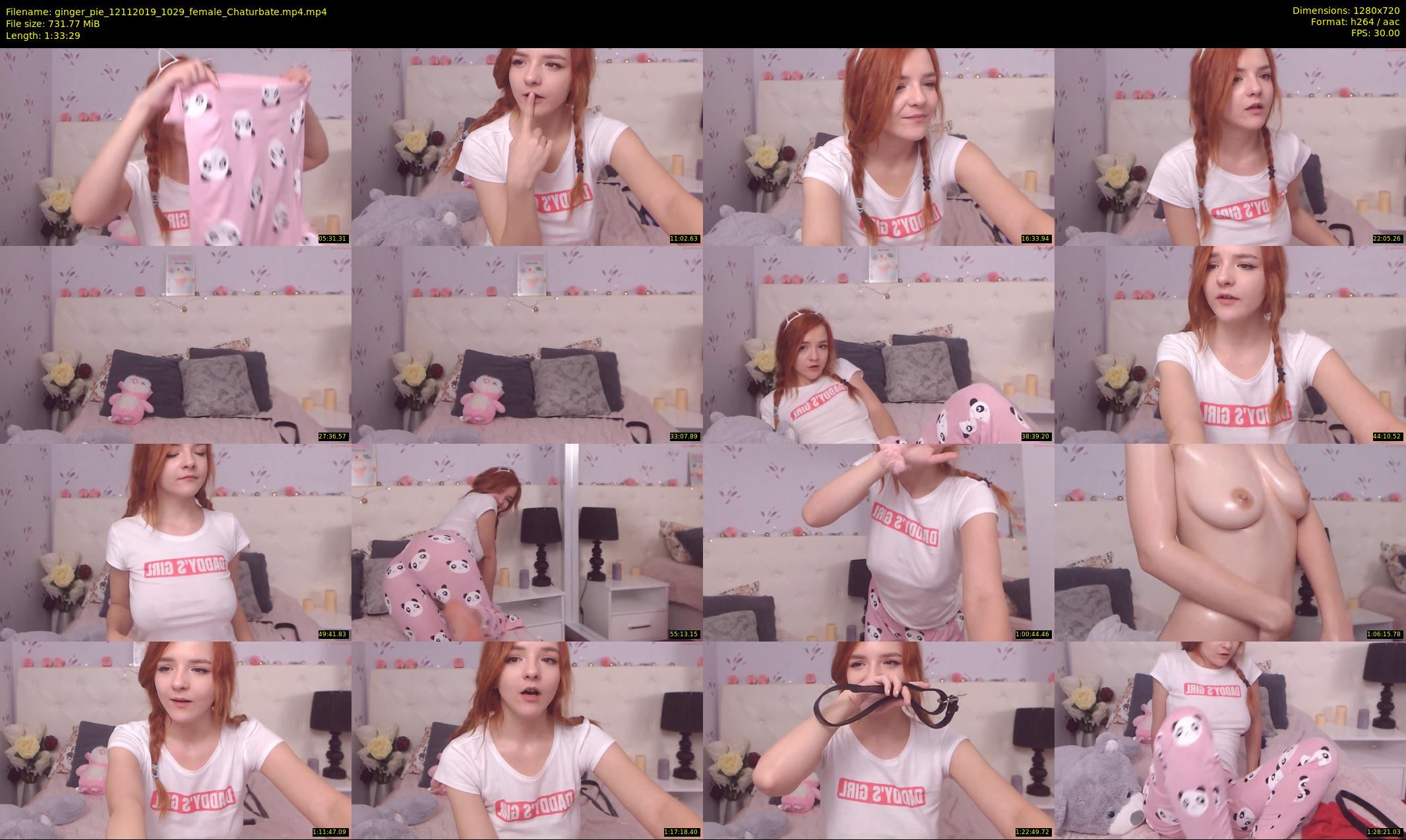 ginger_pie — 94 minute Chaturbate female cam show recording, 720p, Nov 12, 2019