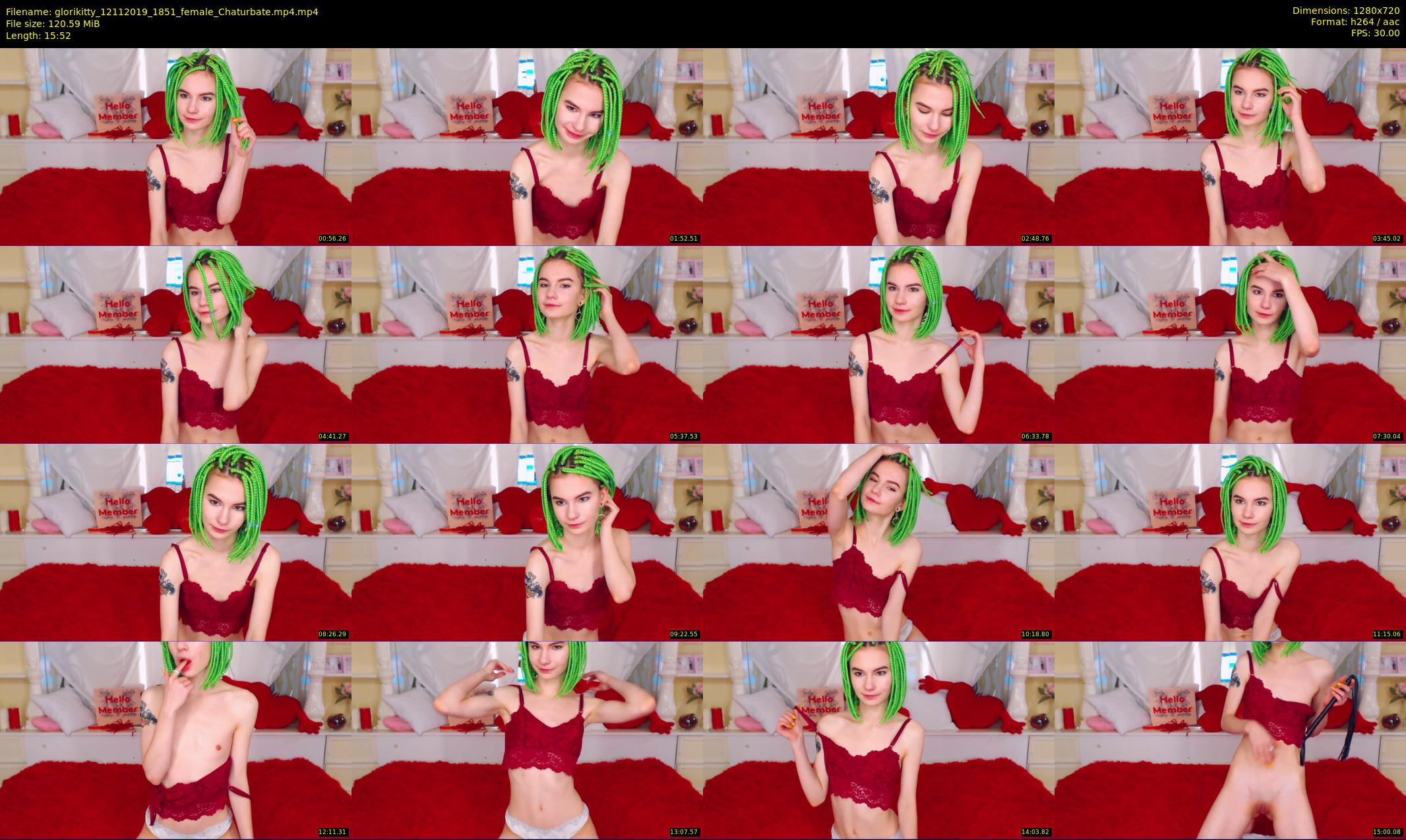 glorikitty — 16 minute Chaturbate female cam show recording, 720p, Nov 12, 2019