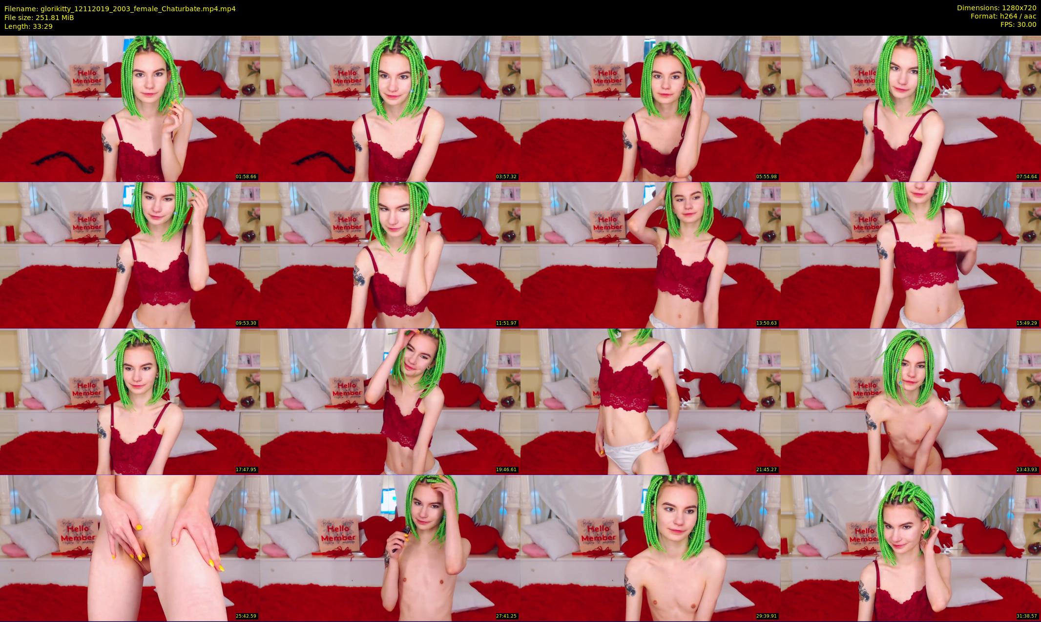 glorikitty — 34 minute Chaturbate female cam show recording, 720p, Nov 12, 2019