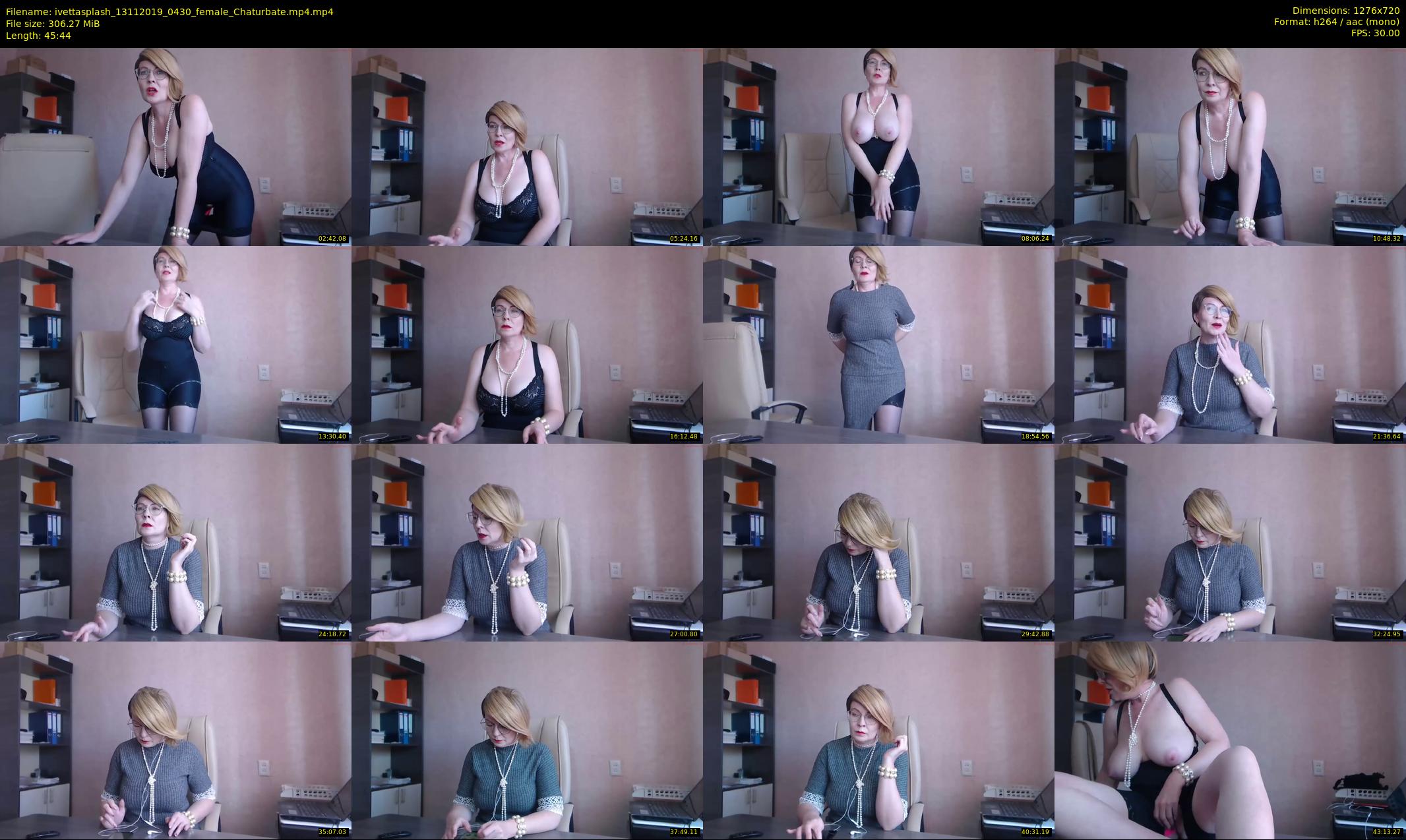 ivettasplash — 46 minute Chaturbate female cam show recording, 720p, Nov 13, 2019