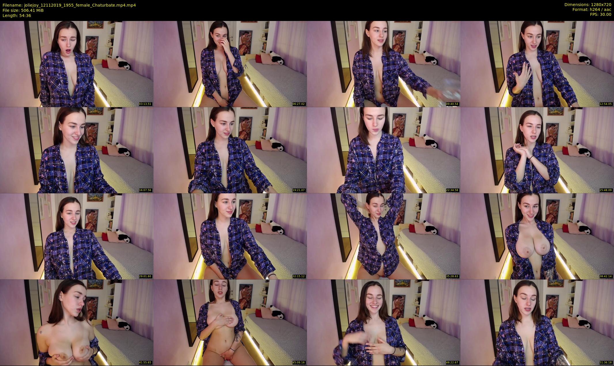 joliejoy — 55 minute Chaturbate female cam show recording, 720p, Nov 12, 2019
