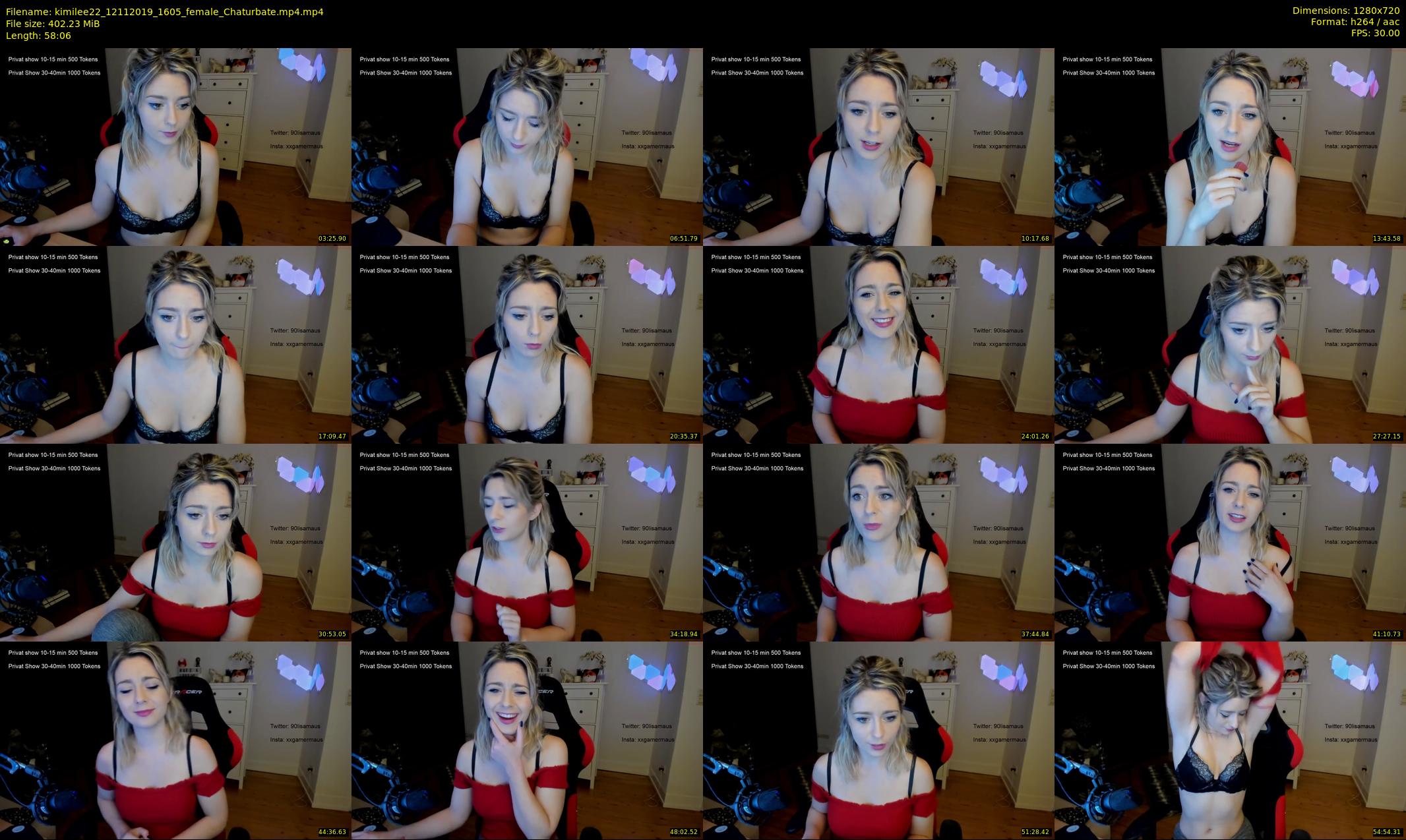 kimilee22 — 59 minute Chaturbate female cam show recording, 720p, Nov 12, 2019