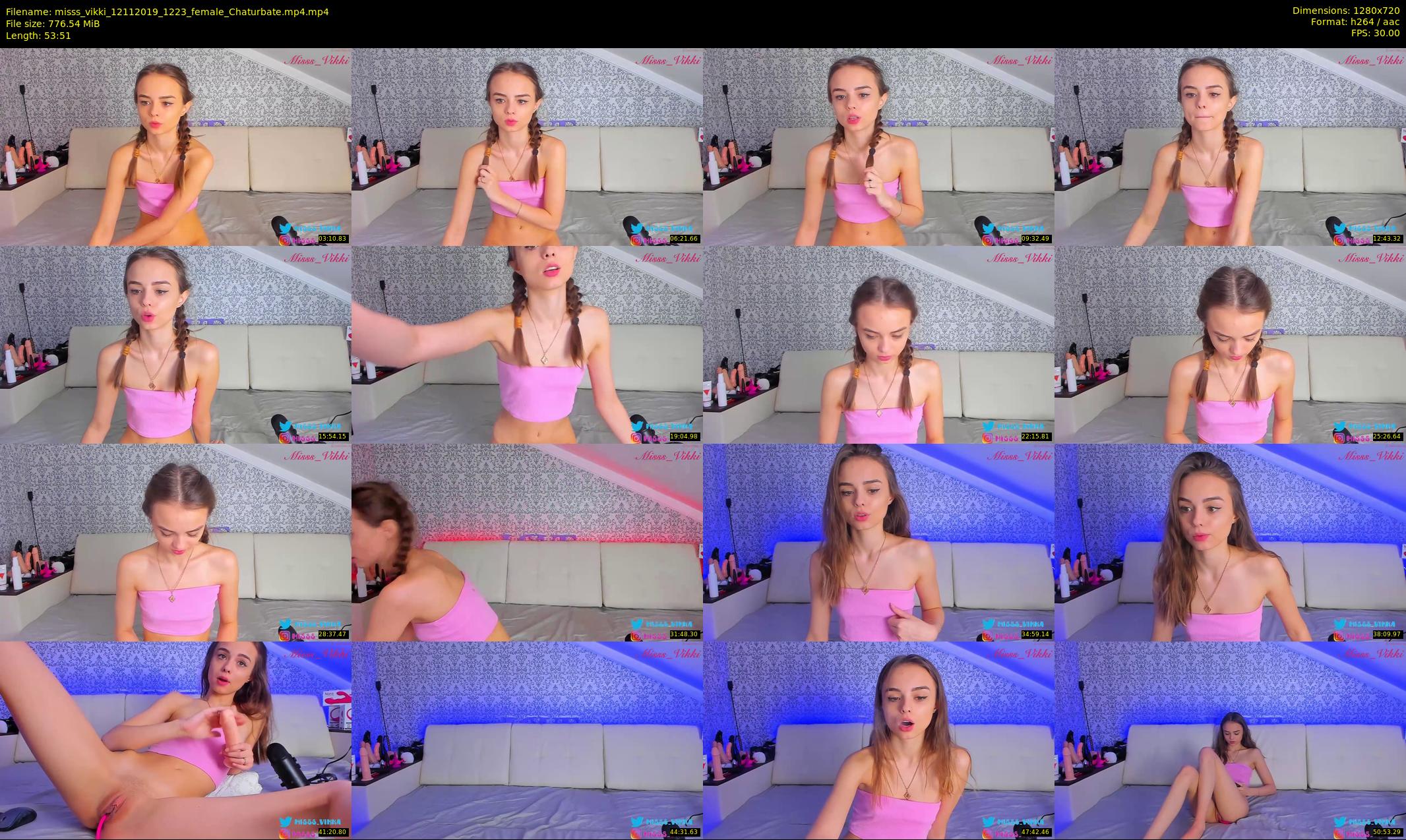misss_vikki — 54 minute Chaturbate female cam show recording, 720p, Nov 12, 2019
