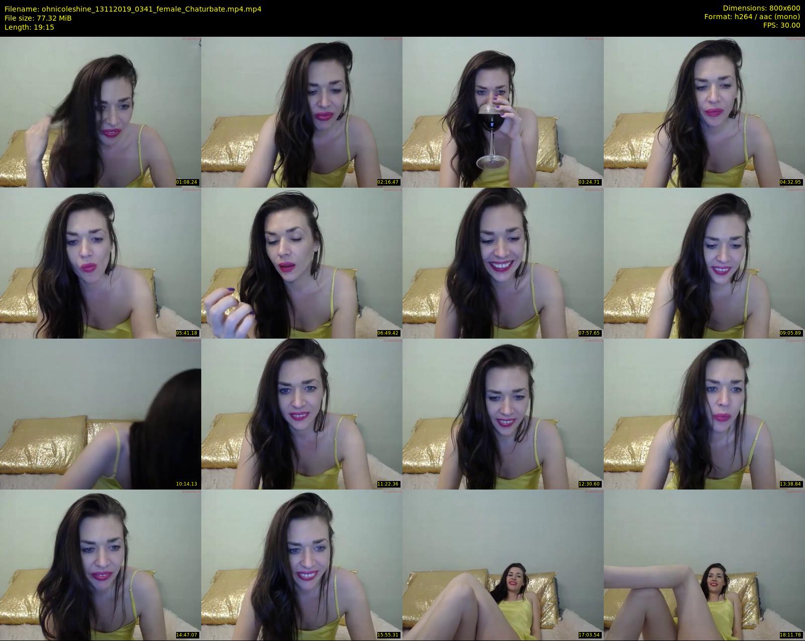 ohnicoleshine — 20 minute Chaturbate female cam show recording, 480p, Nov 13, 2019