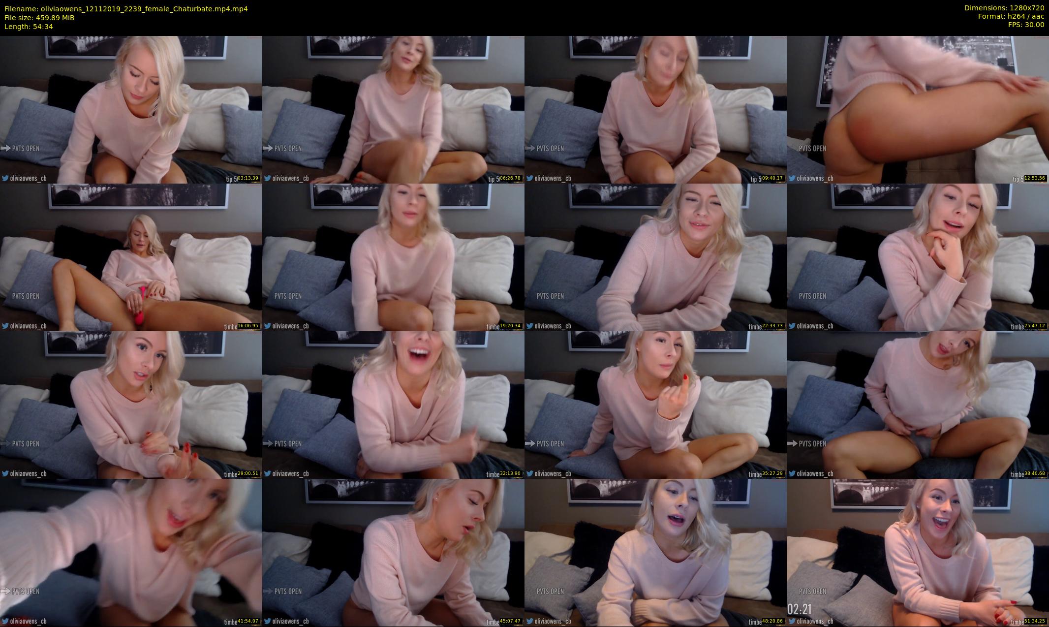 oliviaowens — 55 minute Chaturbate female cam show recording, 720p, Nov 12, 2019