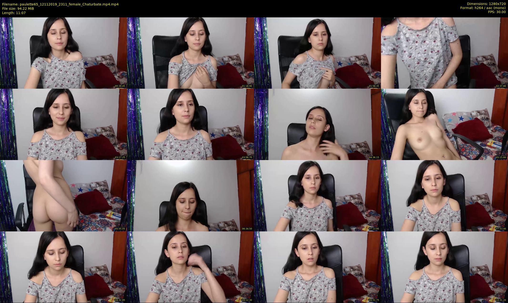 paulette65 — 12 minute Chaturbate female cam show recording, 720p, Nov 12, 2019