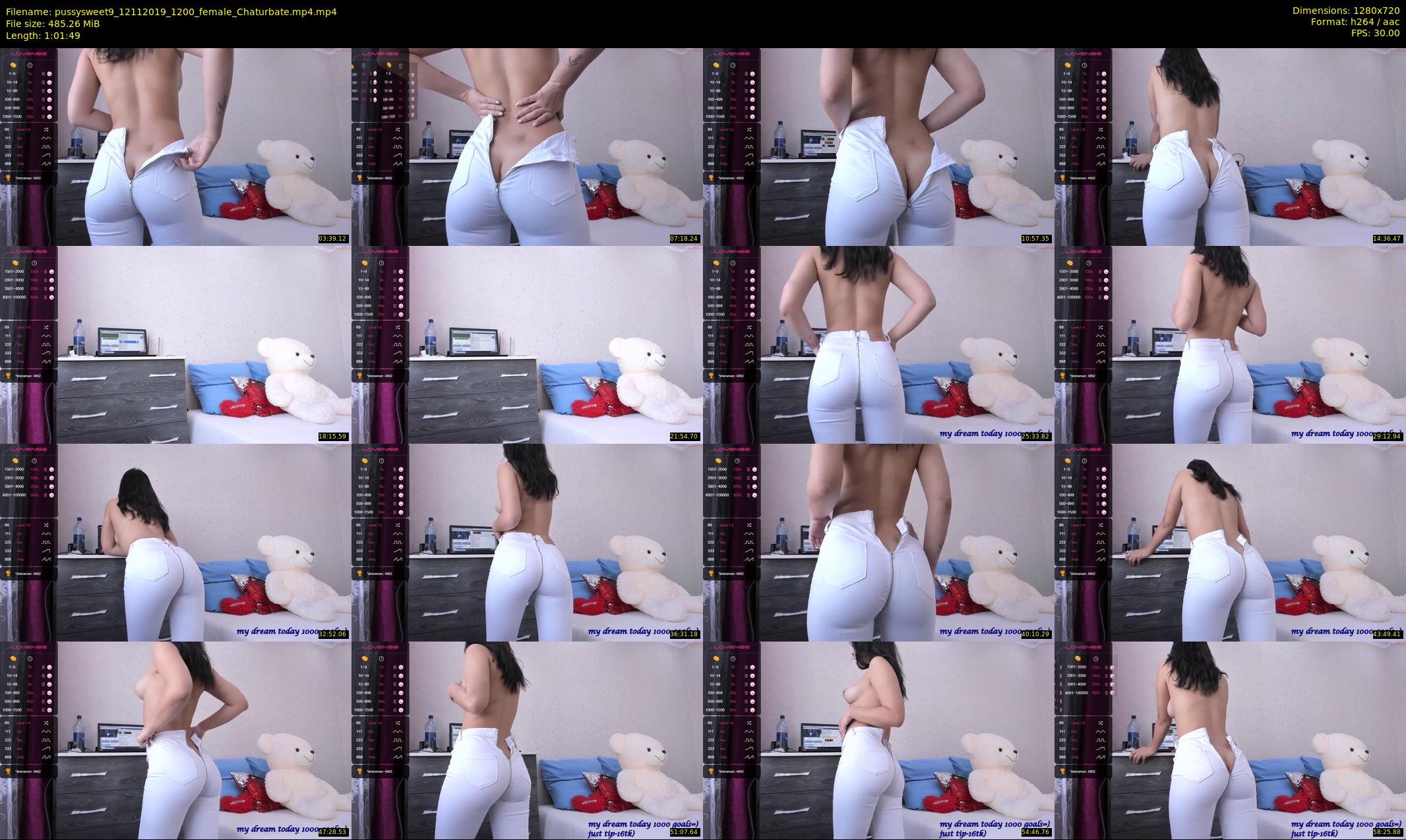 pussysweet9 — 62 minute Chaturbate female cam show recording, 720p, Nov 12, 2019
