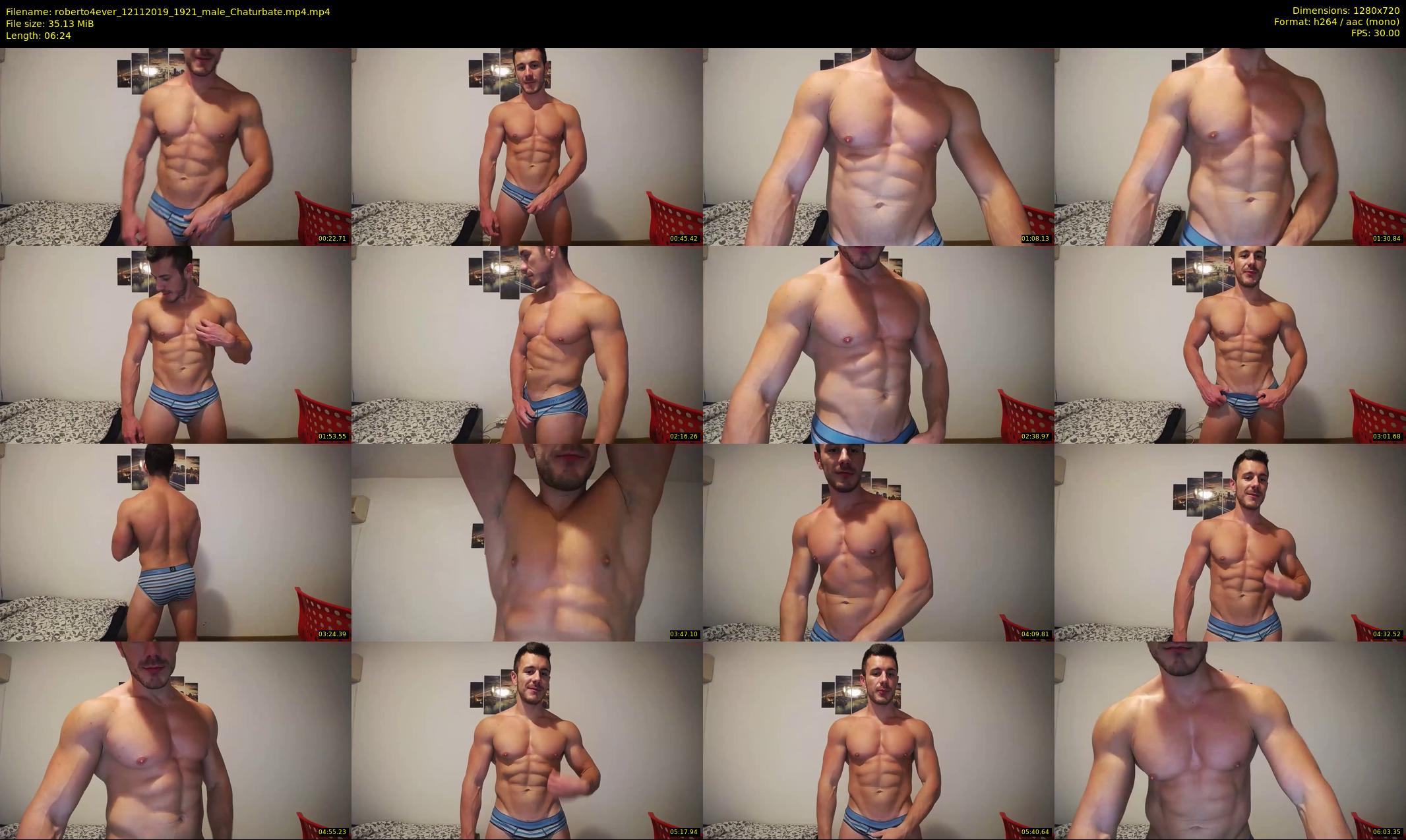 roberto4ever — 7 minute Chaturbate male cam show recording, 720p, Nov 12, 2019