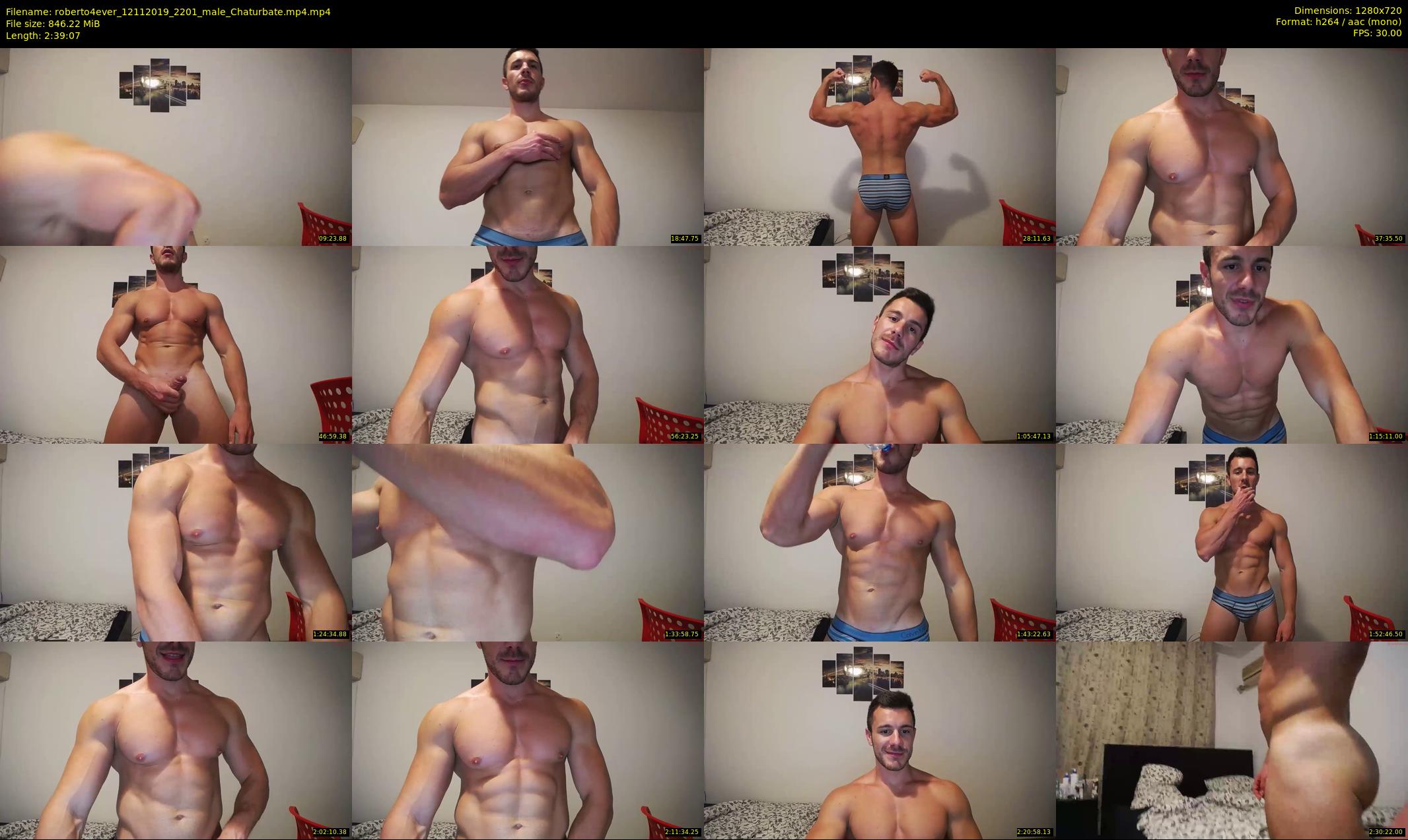 roberto4ever — 160 minute Chaturbate male cam show recording, 720p, Nov 12, 2019