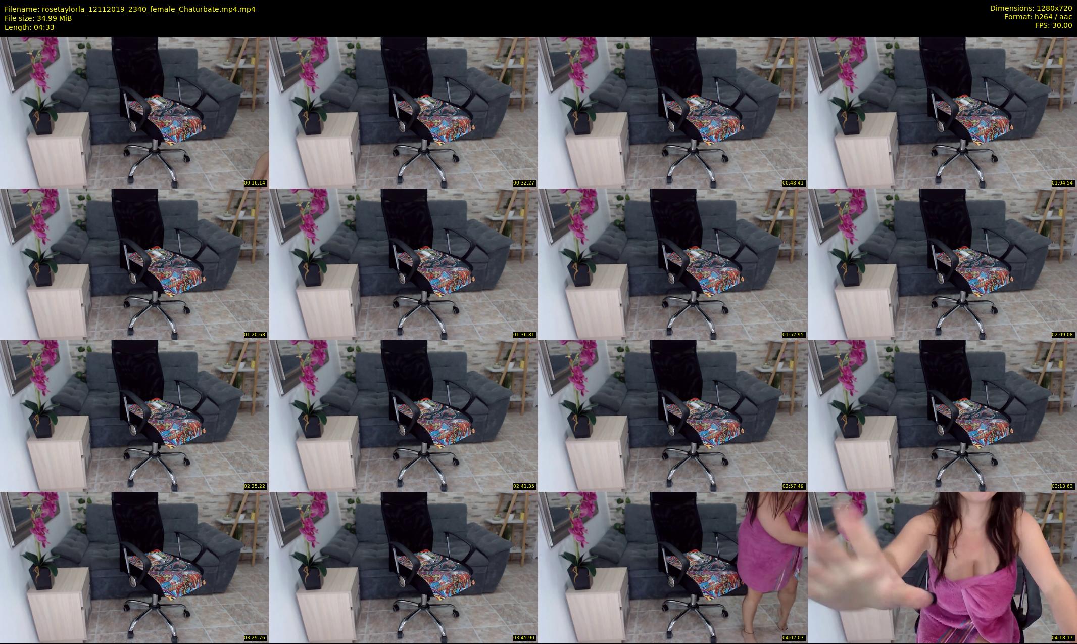 rosetaylorla — 5 minute Chaturbate female cam show recording, 720p, Nov 12, 2019