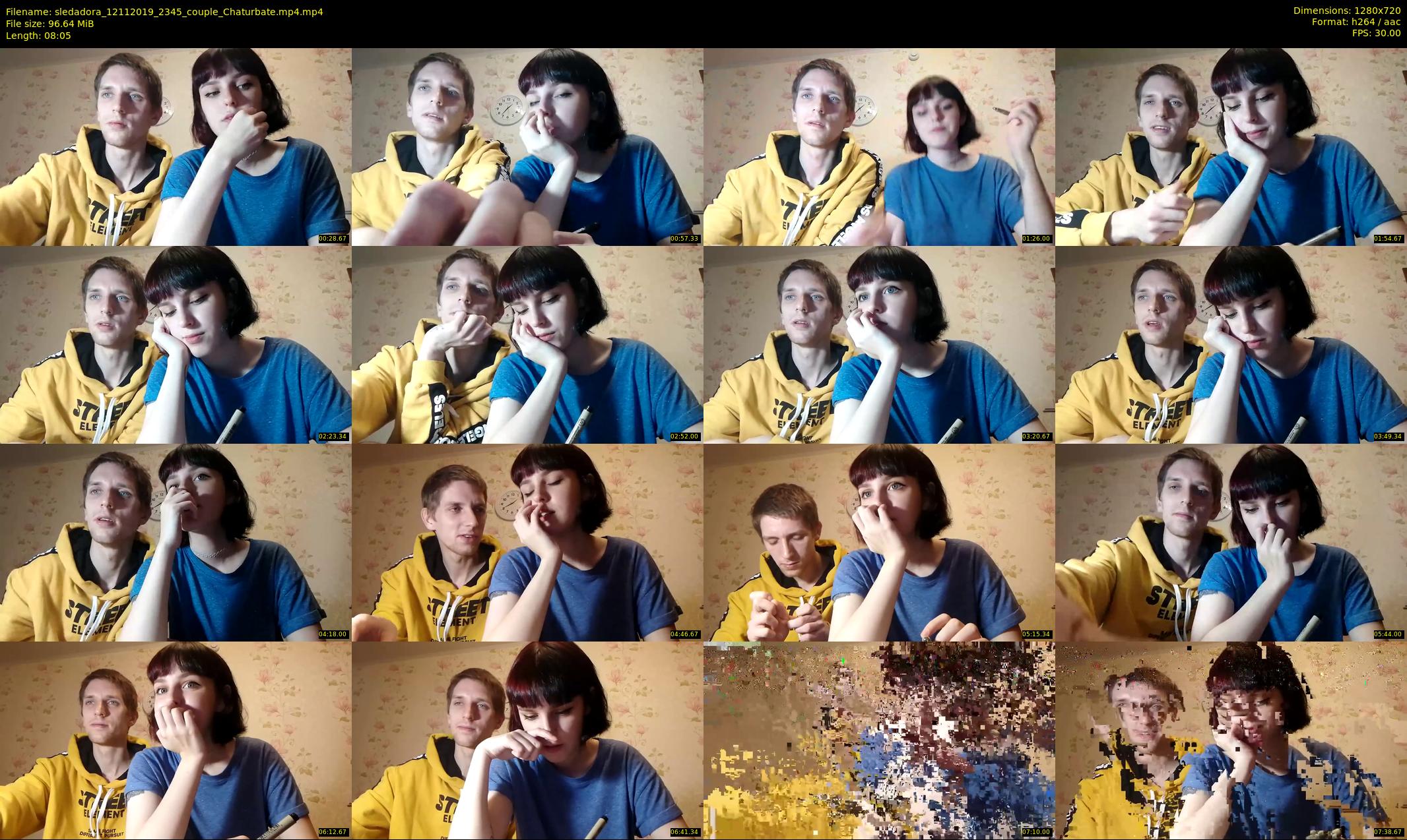 sledadora — 9 minute Chaturbate couple cam show recording, 720p, Nov 12, 2019