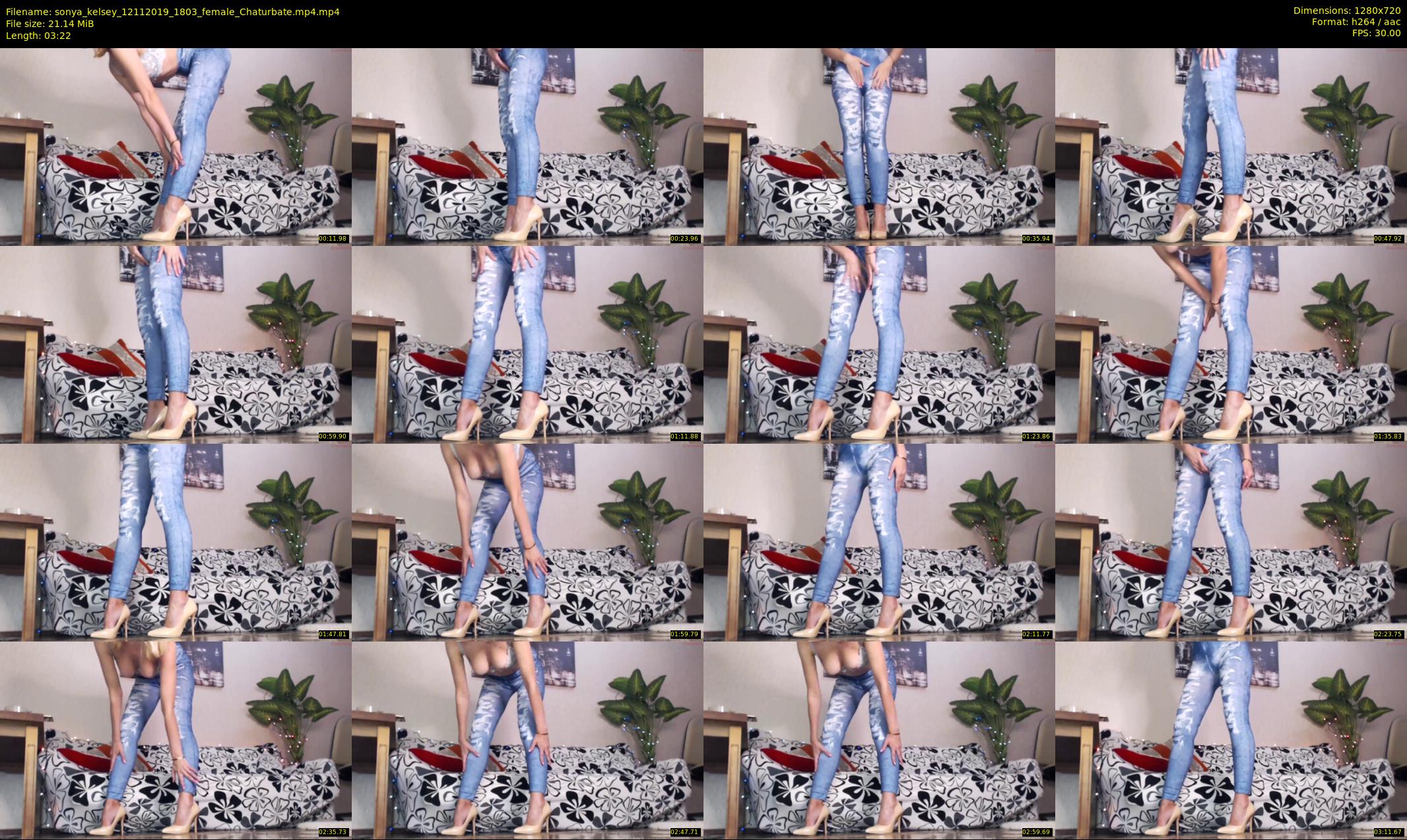 sonya_kelsey — 4 minute Chaturbate female cam show recording, 720p, Nov 12, 2019