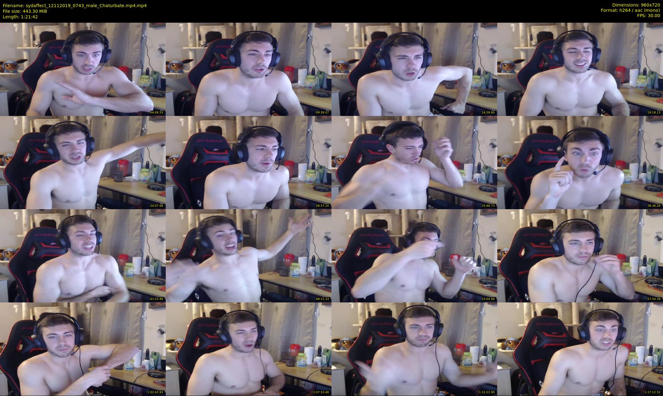 sydaffect — 82 minute Chaturbate male cam show recording, 720p, Nov 12, 2019