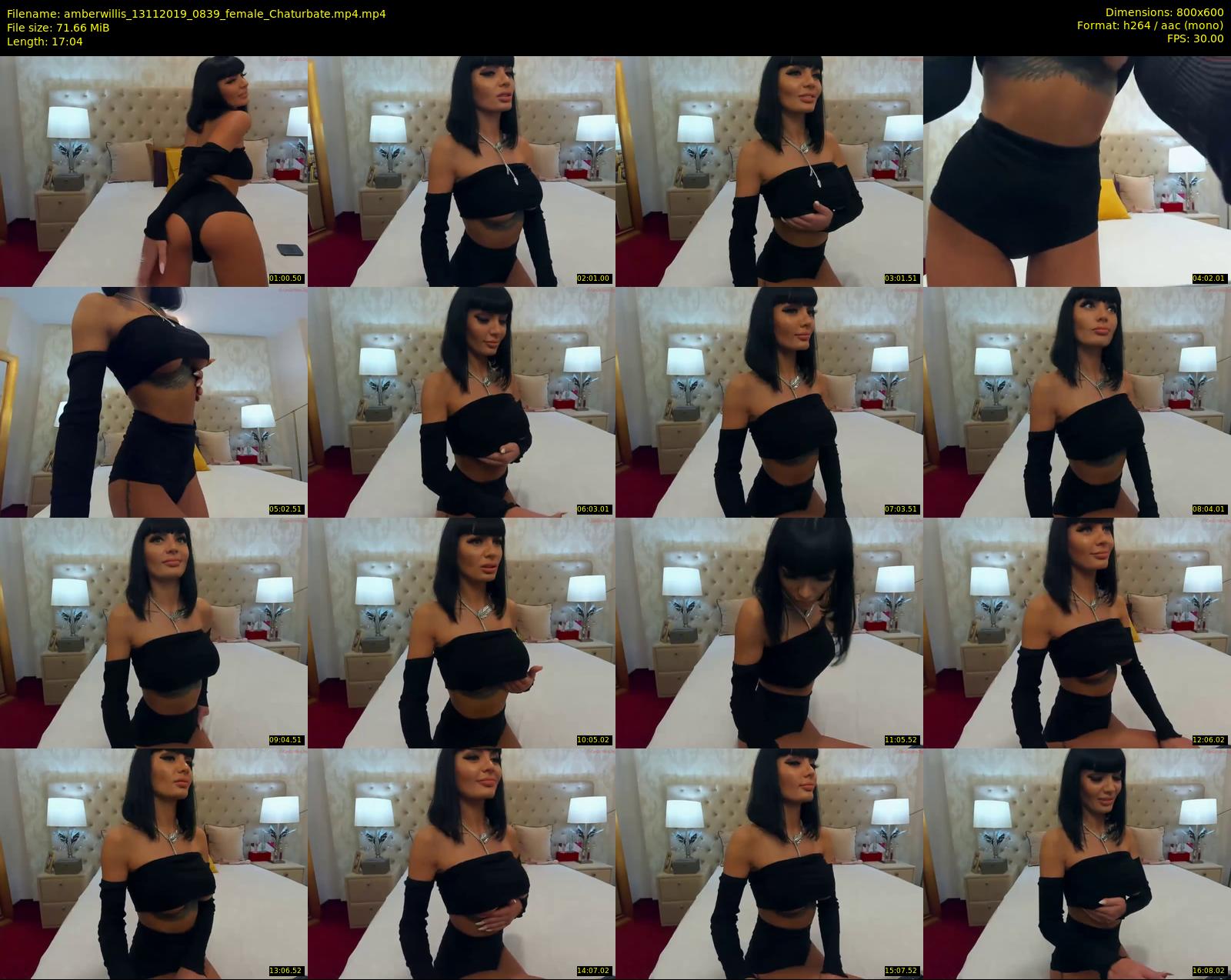 amberwillis — 18 minute Chaturbate female cam show recording, 480p, Nov 13, 2019