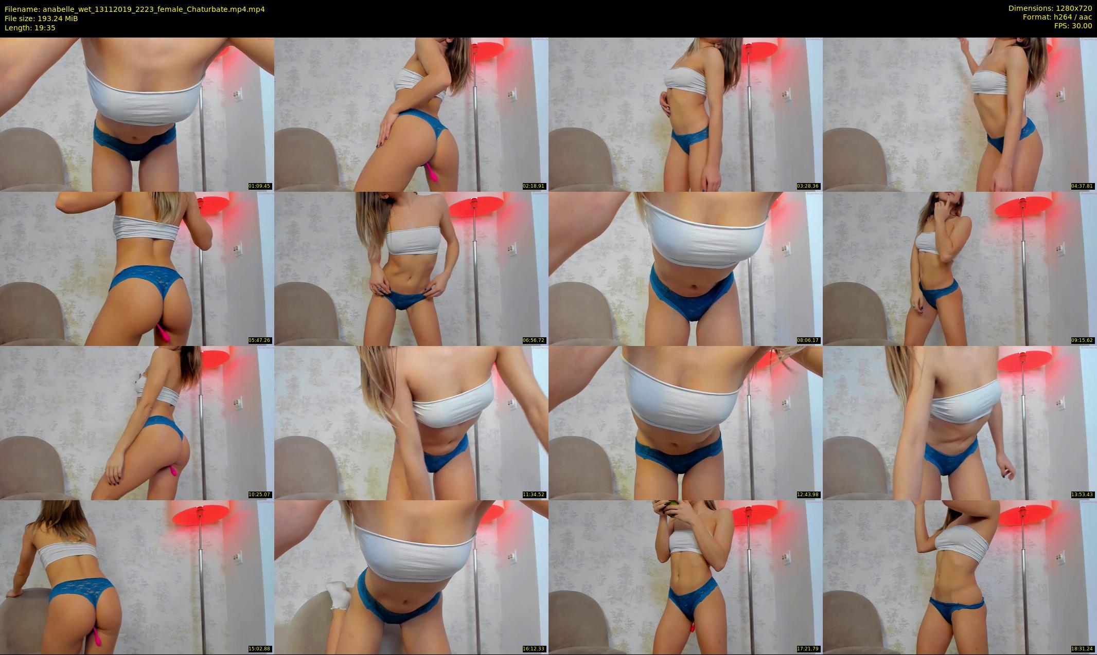 anabelle_wet — 20 minute Chaturbate female cam show recording, 720p, Nov 13, 2019