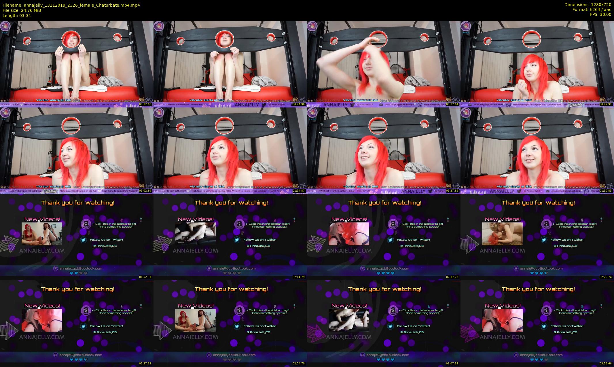 annajelly — 4 minute Chaturbate couple cam show recording, 720p, Nov 13, 2019