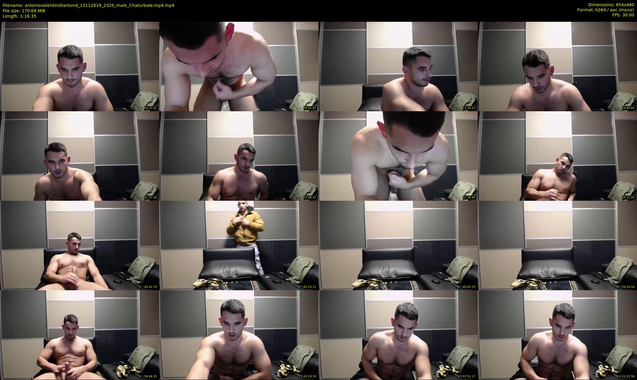 antoniovalentinidiamond — 77 minute Chaturbate male cam show recording, 480p, Nov 13, 2019
