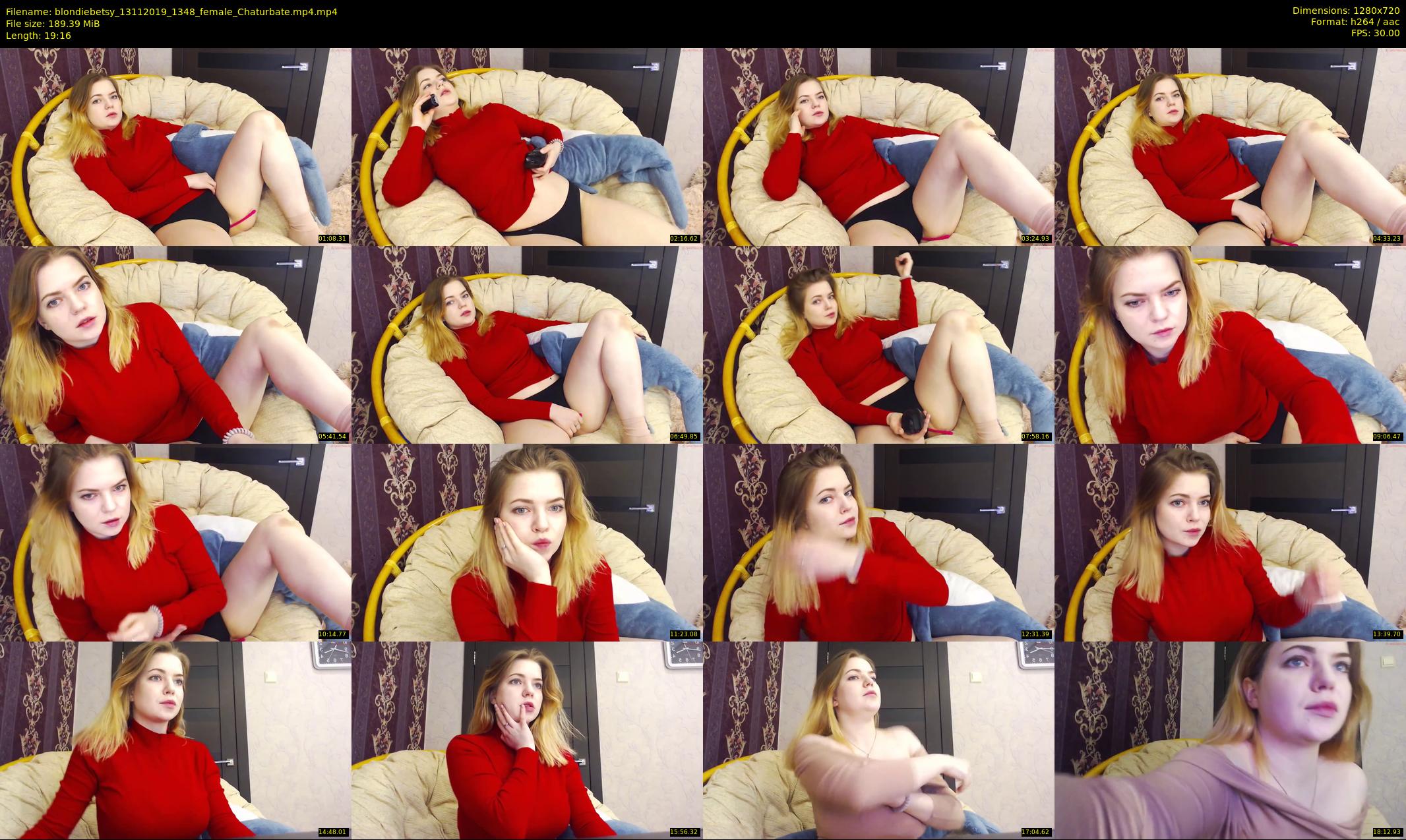 blondiebetsy — 20 minute Chaturbate female cam show recording, 720p, Nov 13, 2019