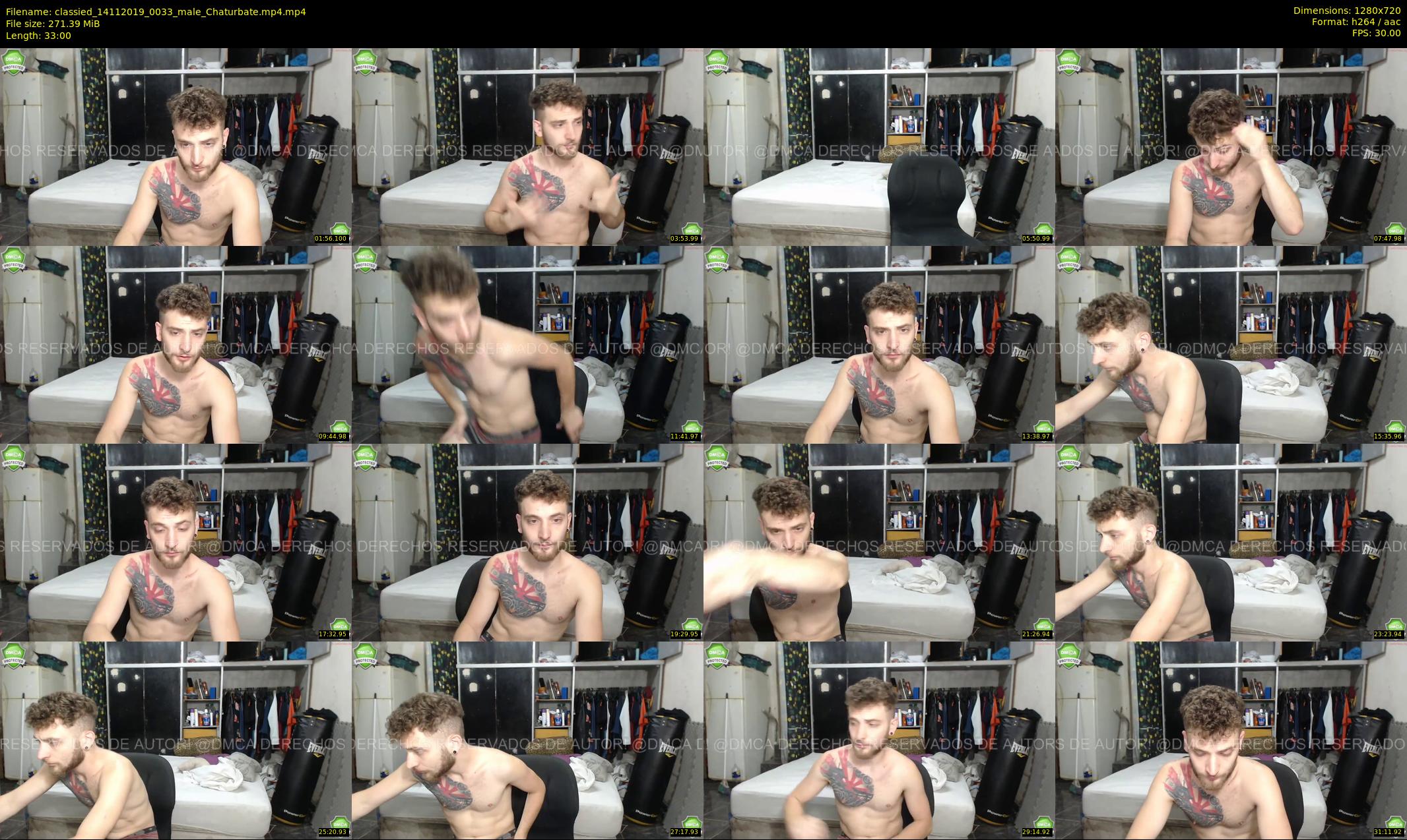 classied — 33 minute Chaturbate male cam show recording, 720p, Nov 14, 2019