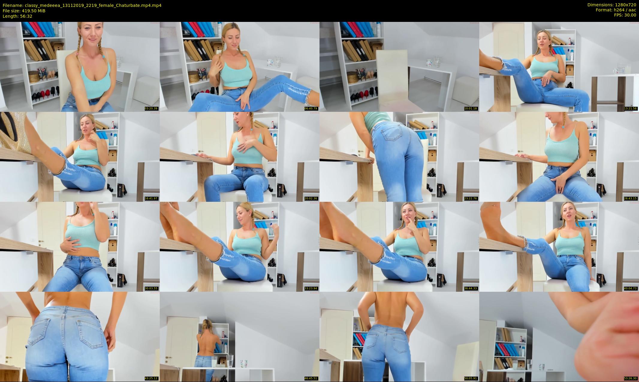 classy_medeeea — 57 minute Chaturbate female cam show recording, 720p, Nov 13, 2019
