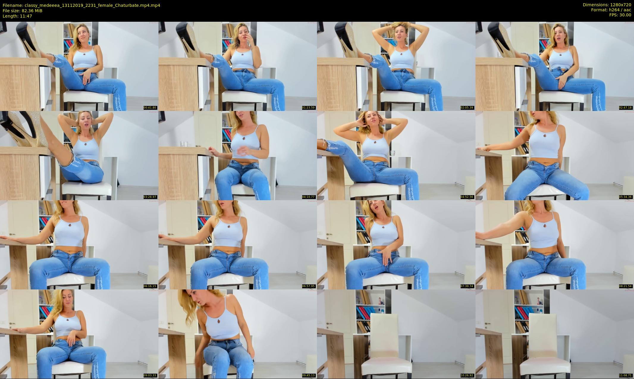 classy_medeeea — 12 minute Chaturbate female cam show recording, 720p, Nov 13, 2019