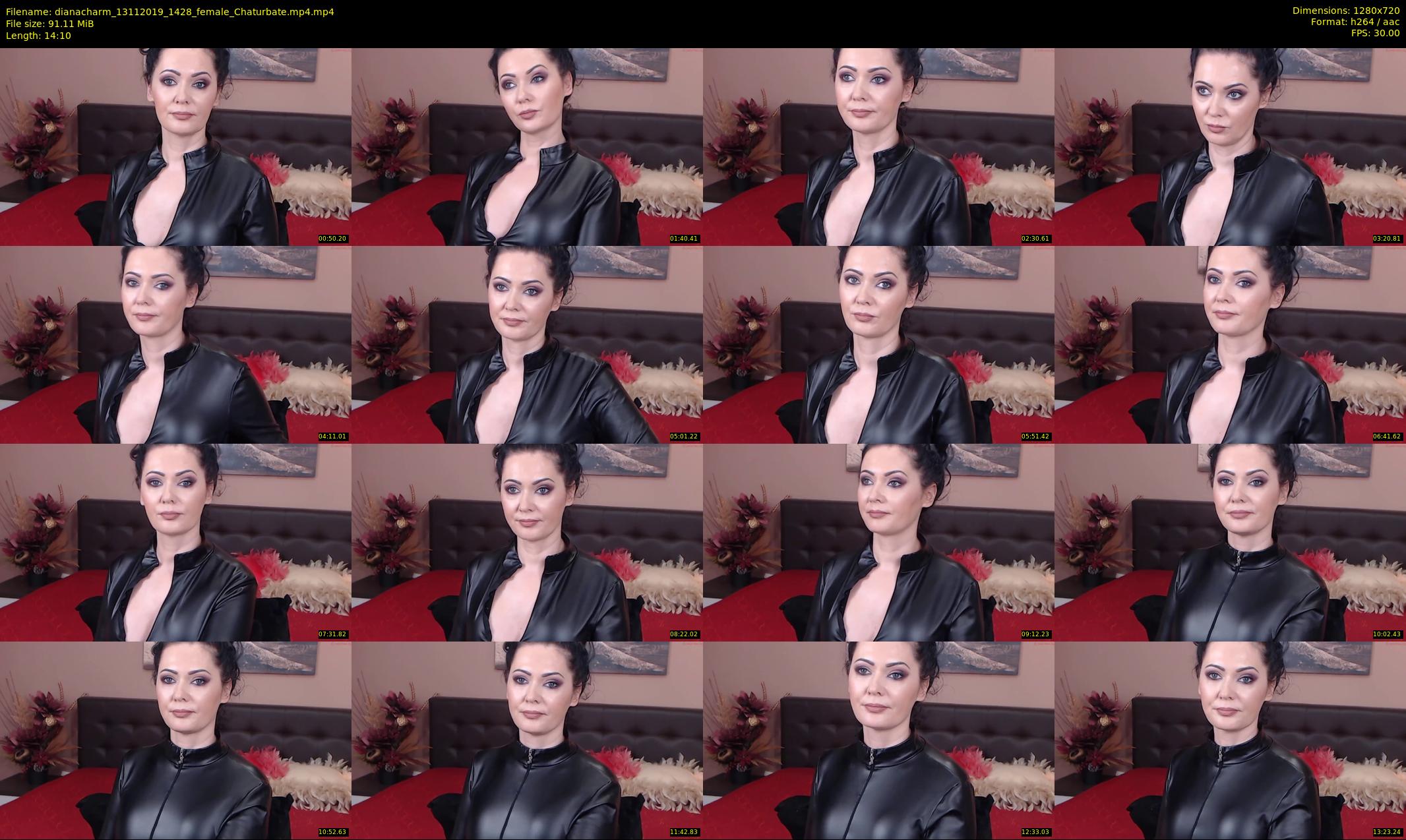 dianacharm — 15 minute Chaturbate female cam show recording, 720p, Nov 13, 2019