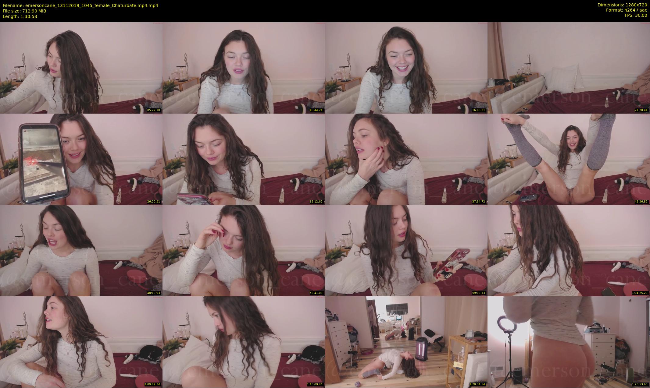 emersoncane — 91 minute Chaturbate female cam show recording, 720p, Nov 13, 2019