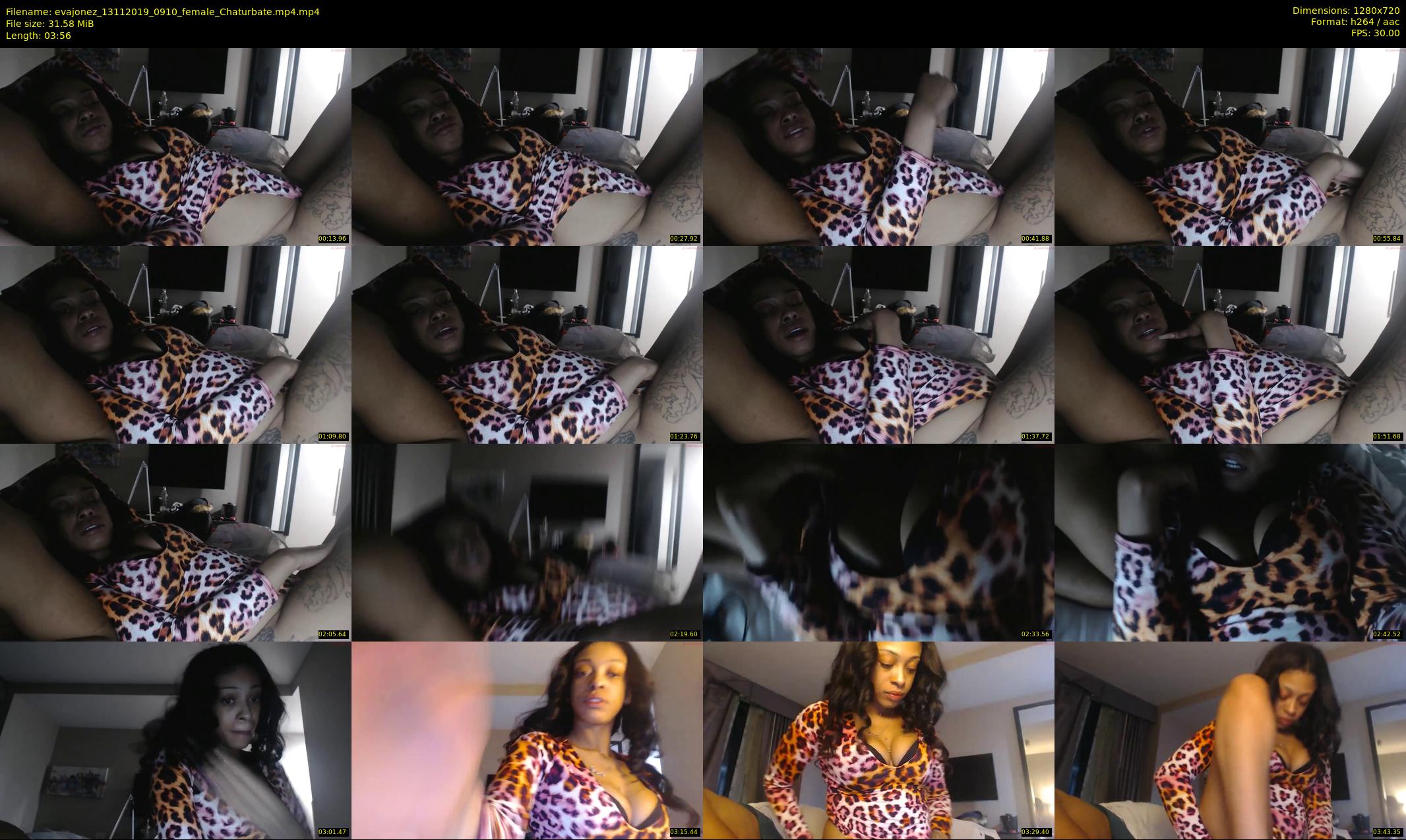 evajonez — 4 minute Chaturbate female cam show recording, 720p, Nov 13, 2019