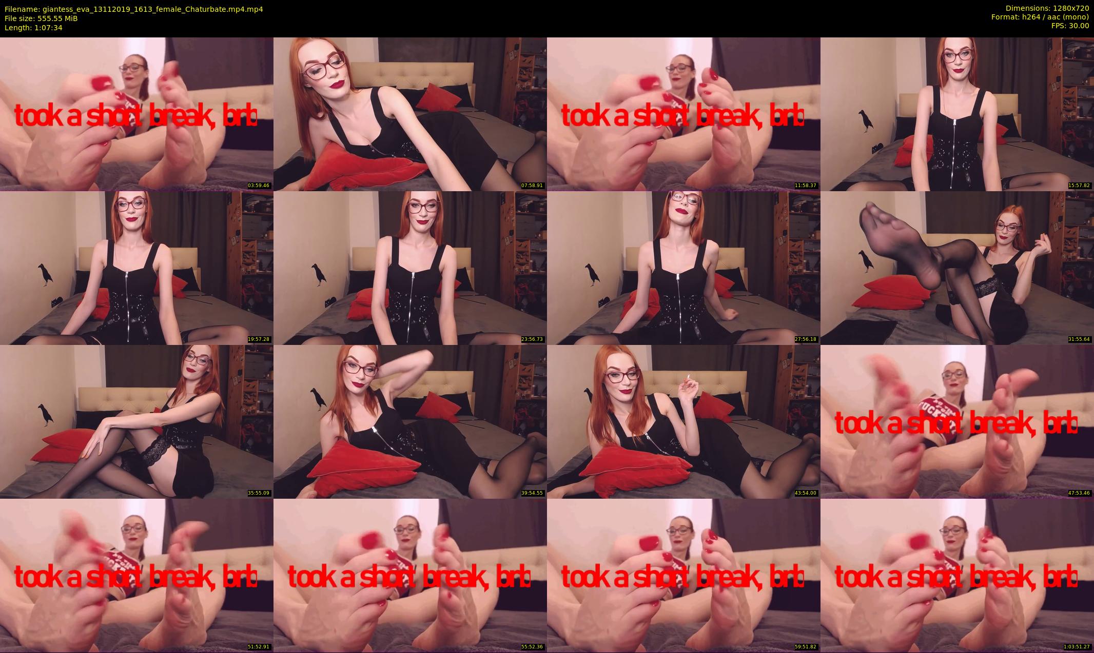 giantess_eva — 68 minute Chaturbate female cam show recording, 720p, Nov 13, 2019