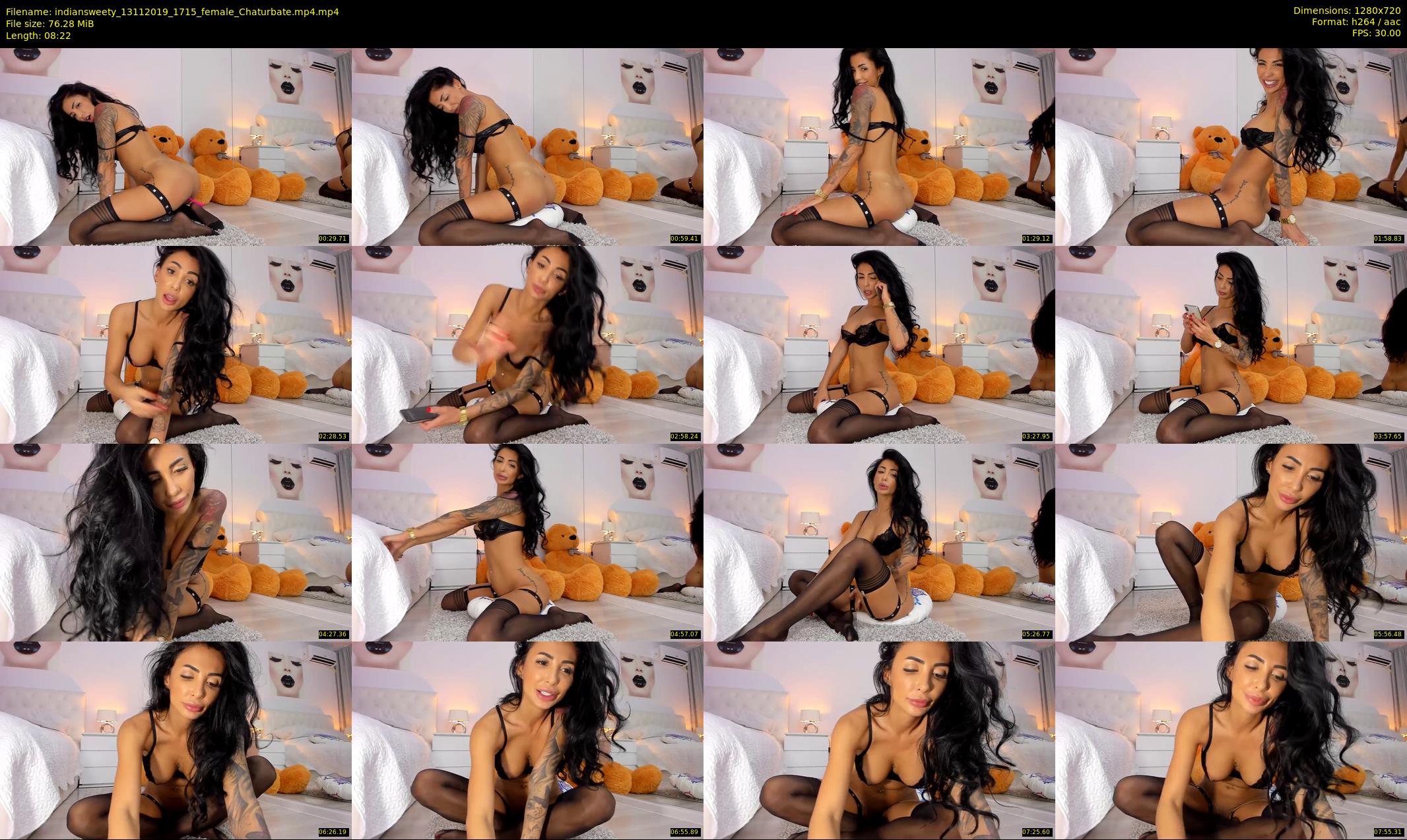 indiansweety — 9 minute Chaturbate female cam show recording, 720p, Nov 13, 2019