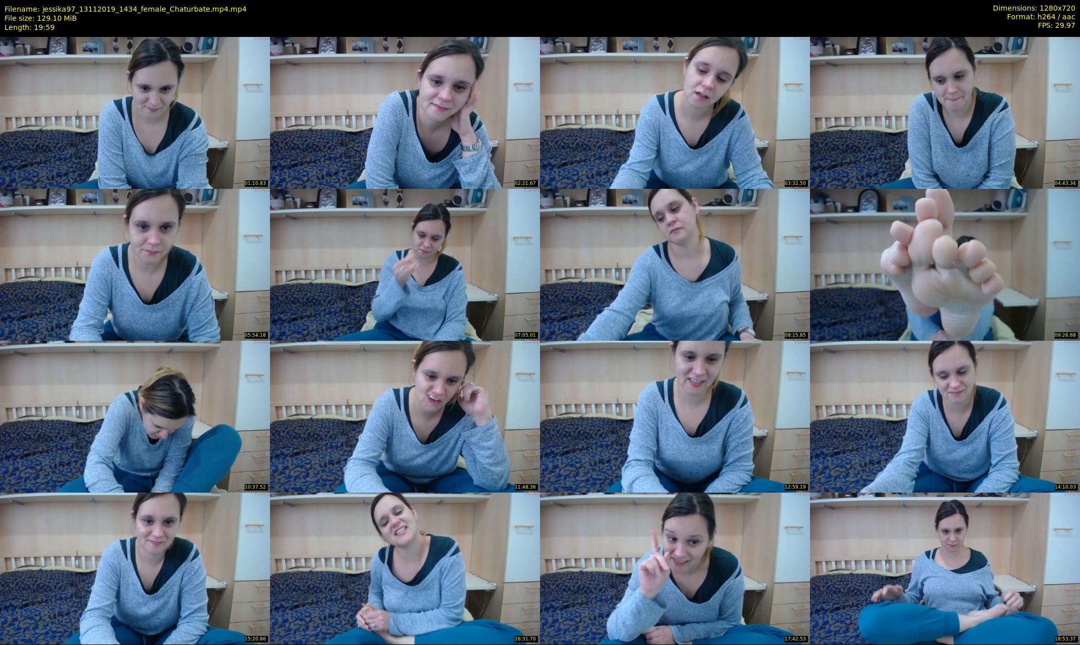 jessika97 — 20 minute Chaturbate female cam show recording, 720p, Nov 13, 2019