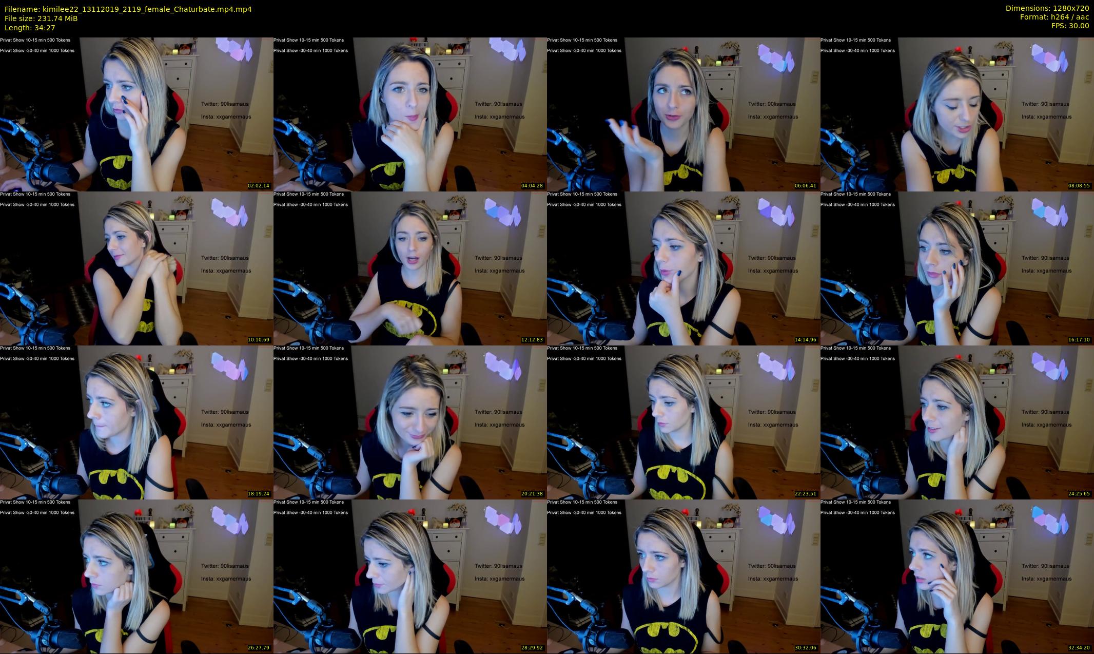 kimilee22 — 35 minute Chaturbate female cam show recording, 720p, Nov 13, 2019