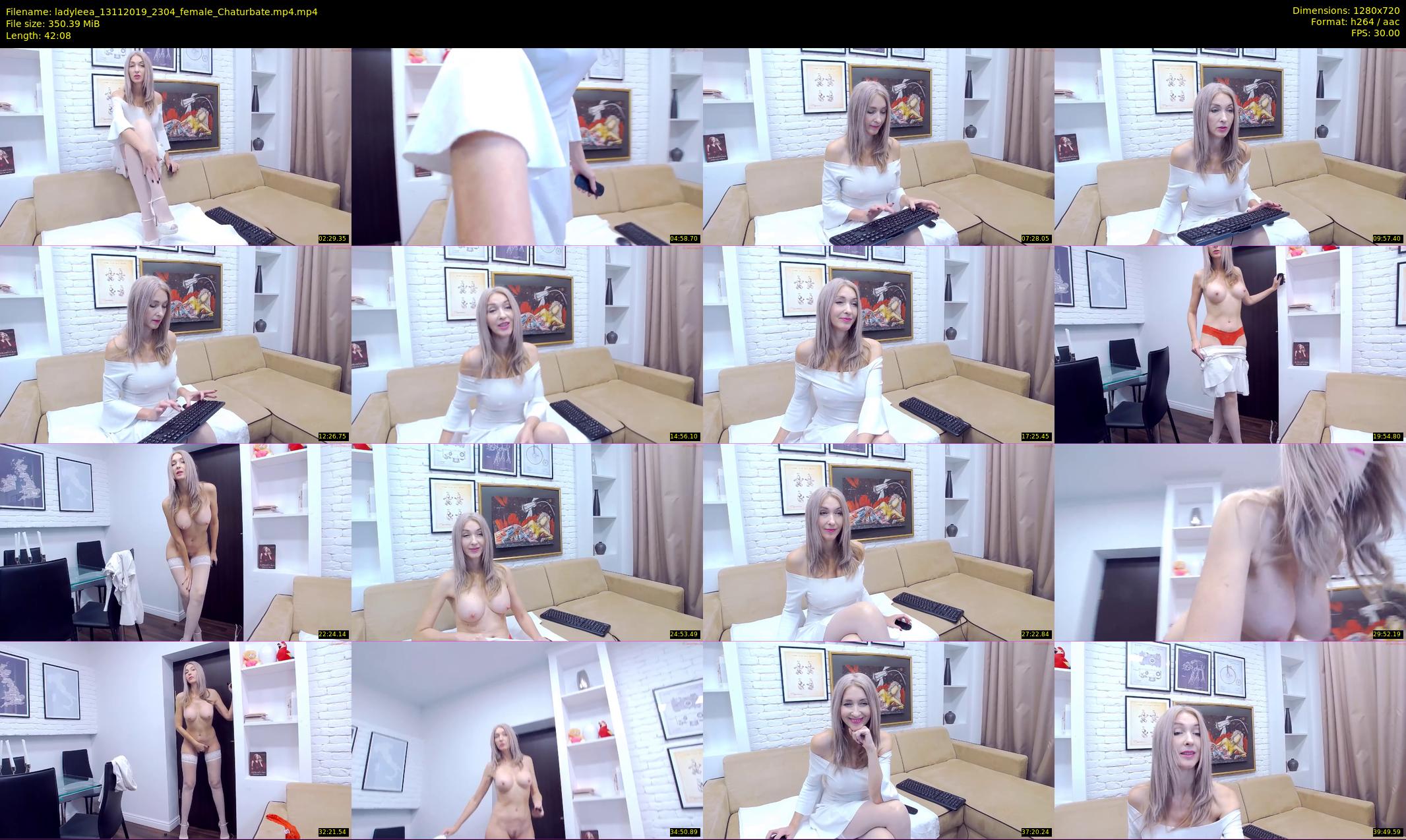 ladyleea — 43 minute Chaturbate female cam show recording, 720p, Nov 13, 2019