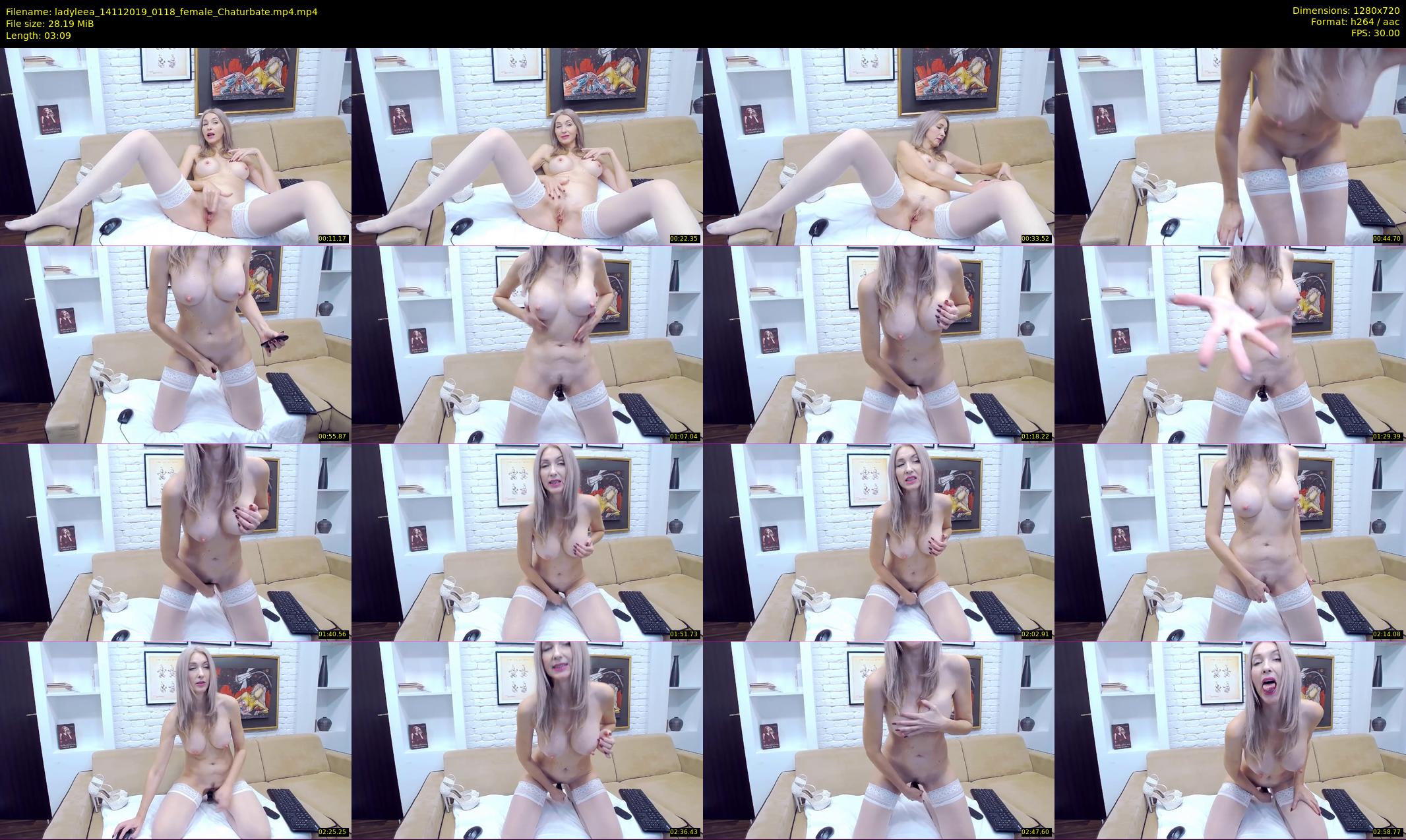 ladyleea — 4 minute Chaturbate female cam show recording, 720p, Nov 14, 2019
