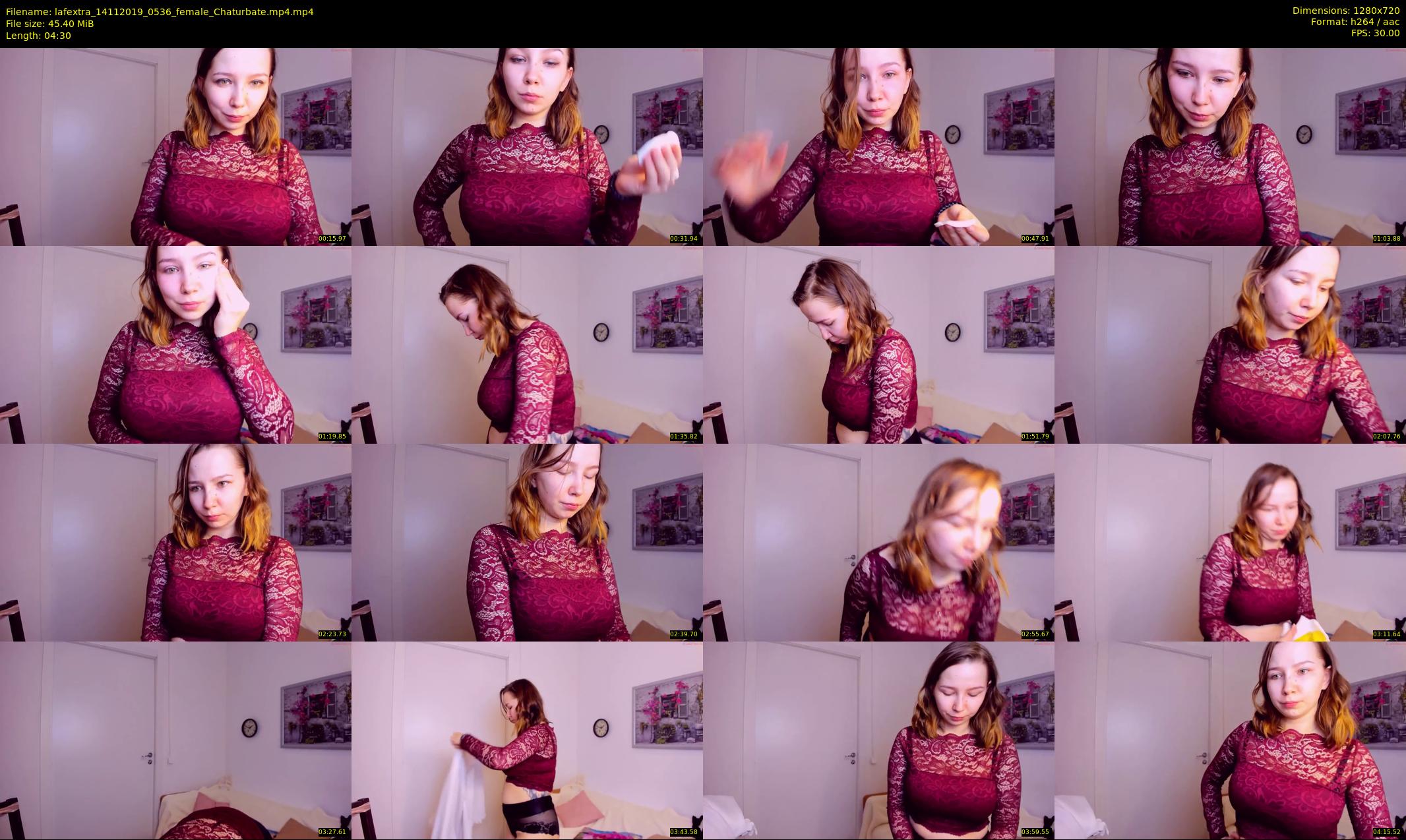 lafextra — 5 minute Chaturbate female cam show recording, 720p, Nov 14, 2019