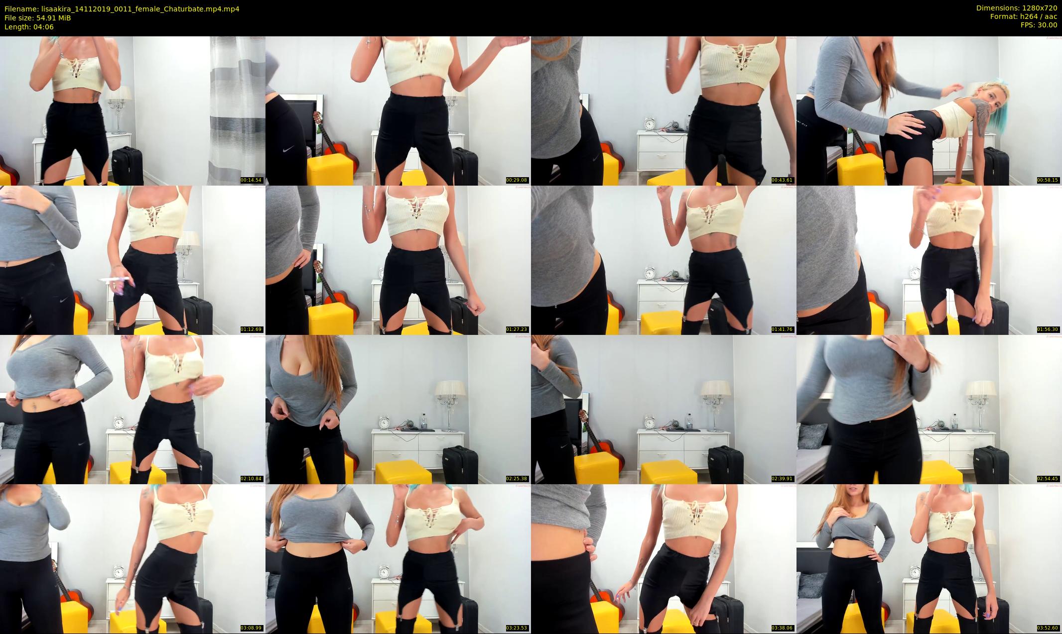 lisaakira — 5 minute Chaturbate female cam show recording, 720p, Nov 14, 2019