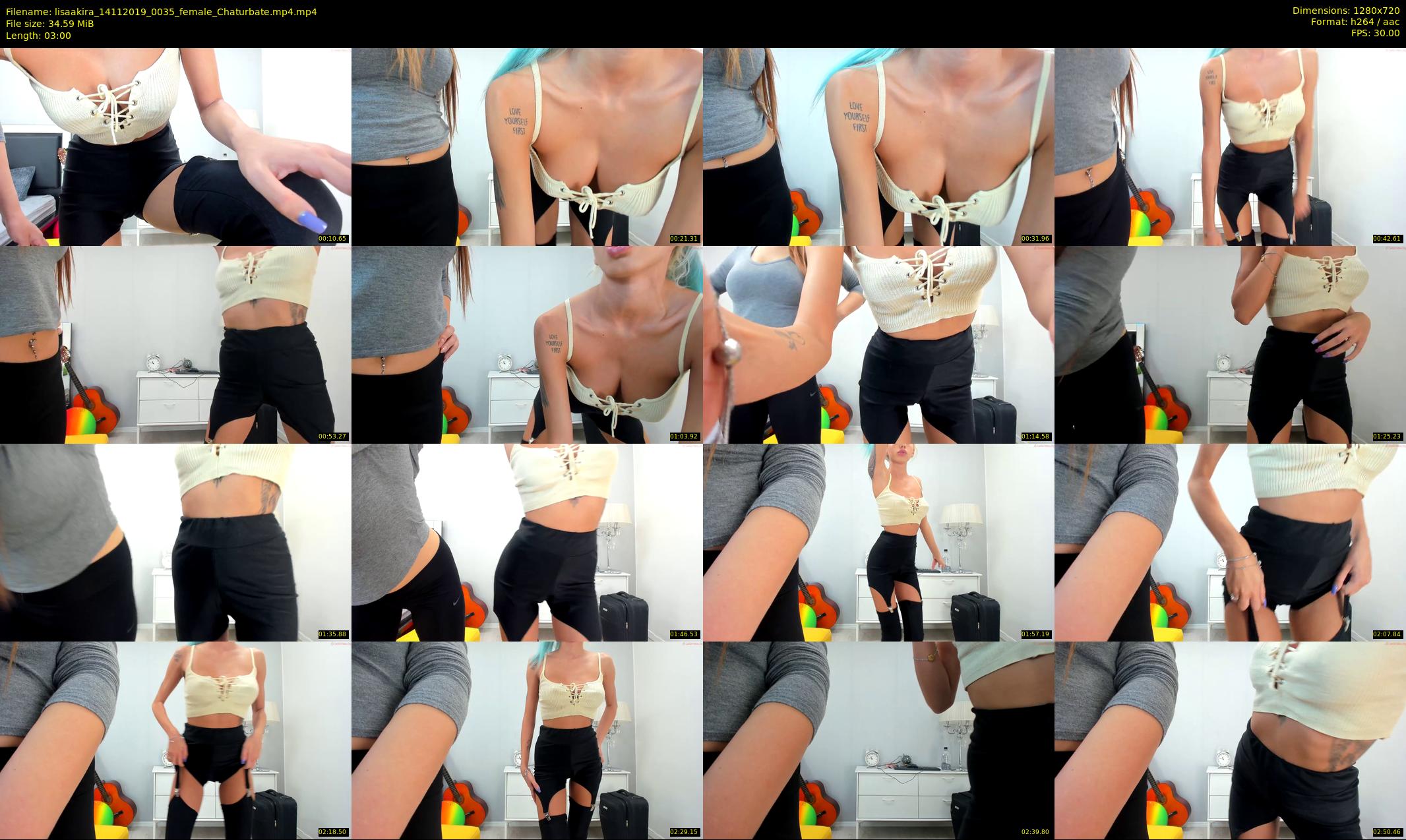 lisaakira — 3 minute Chaturbate female cam show recording, 720p, Nov 14, 2019