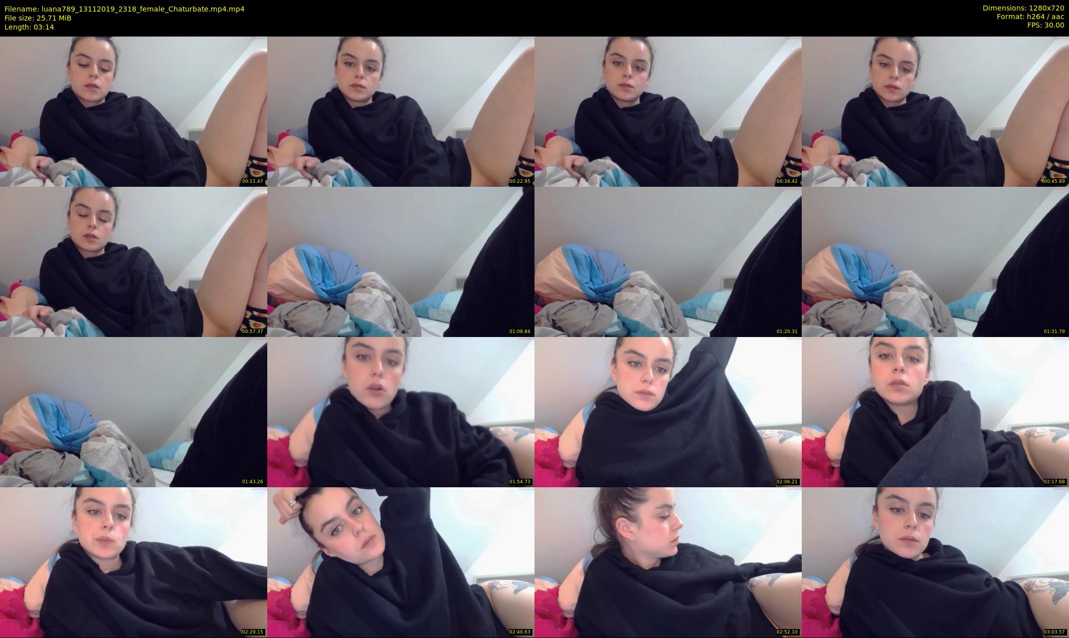 luana789 — 4 minute Chaturbate female cam show recording, 720p, Nov 13, 2019