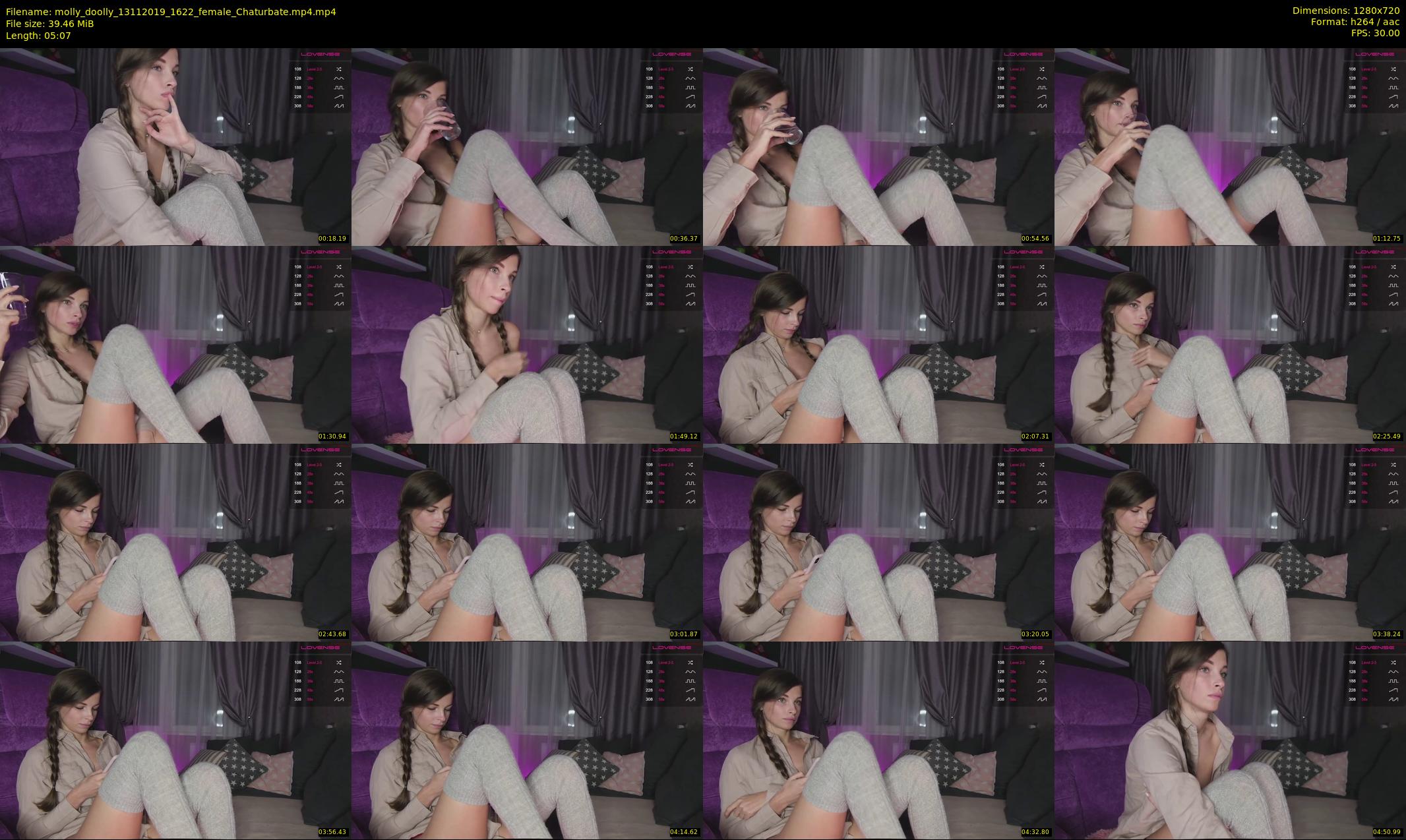 molly_doolly — 6 minute Chaturbate female cam show recording, 720p, Nov 13, 2019