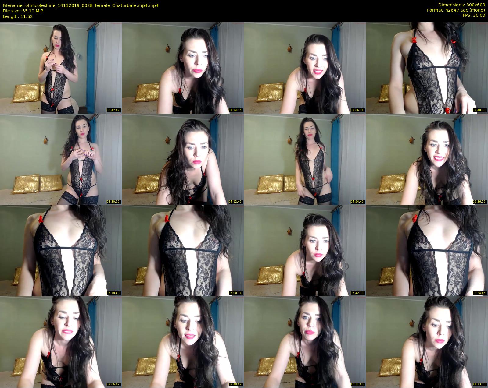 ohnicoleshine — 12 minute Chaturbate female cam show recording, 480p, Nov 14, 2019