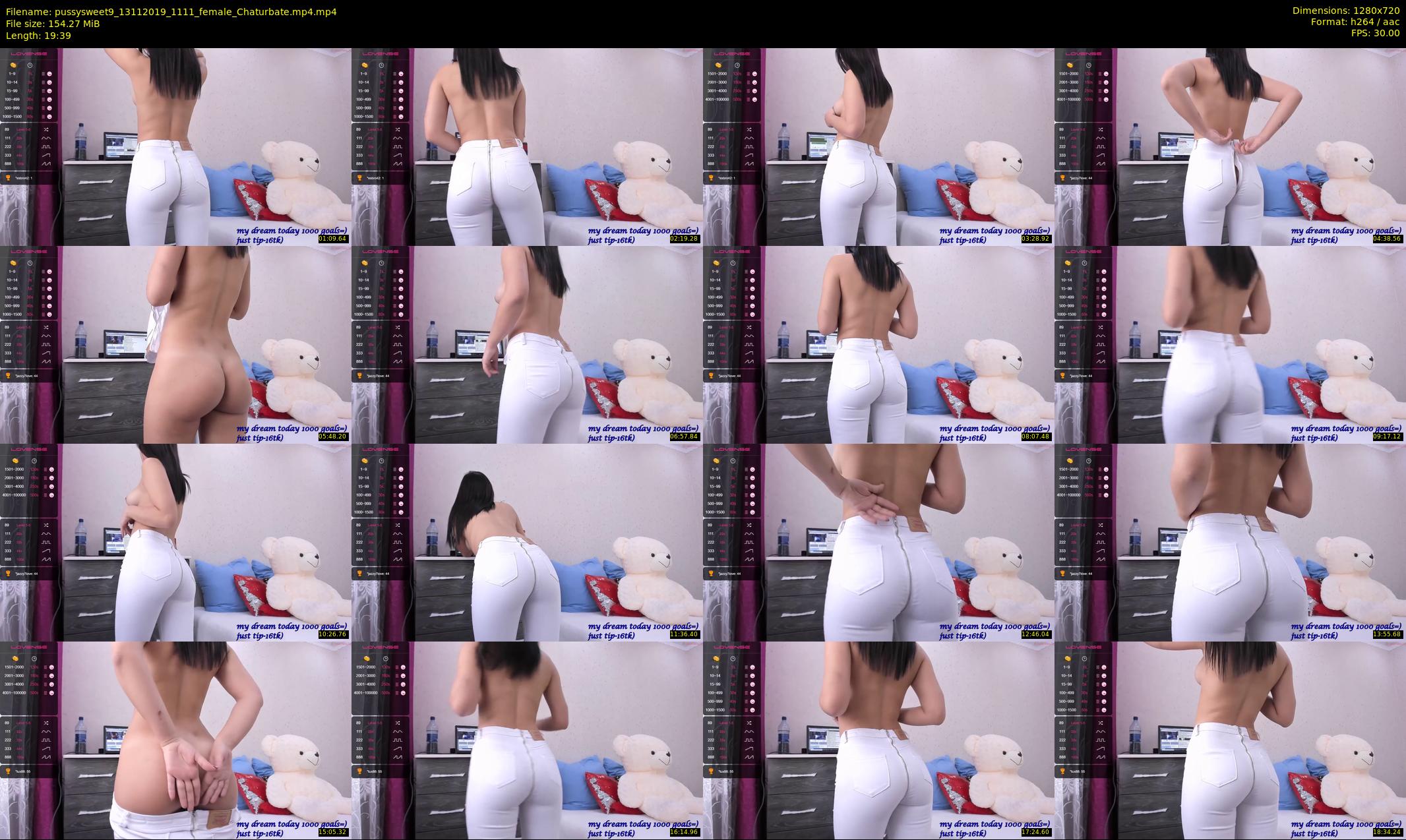 pussysweet9 — 20 minute Chaturbate female cam show recording, 720p, Nov 13, 2019