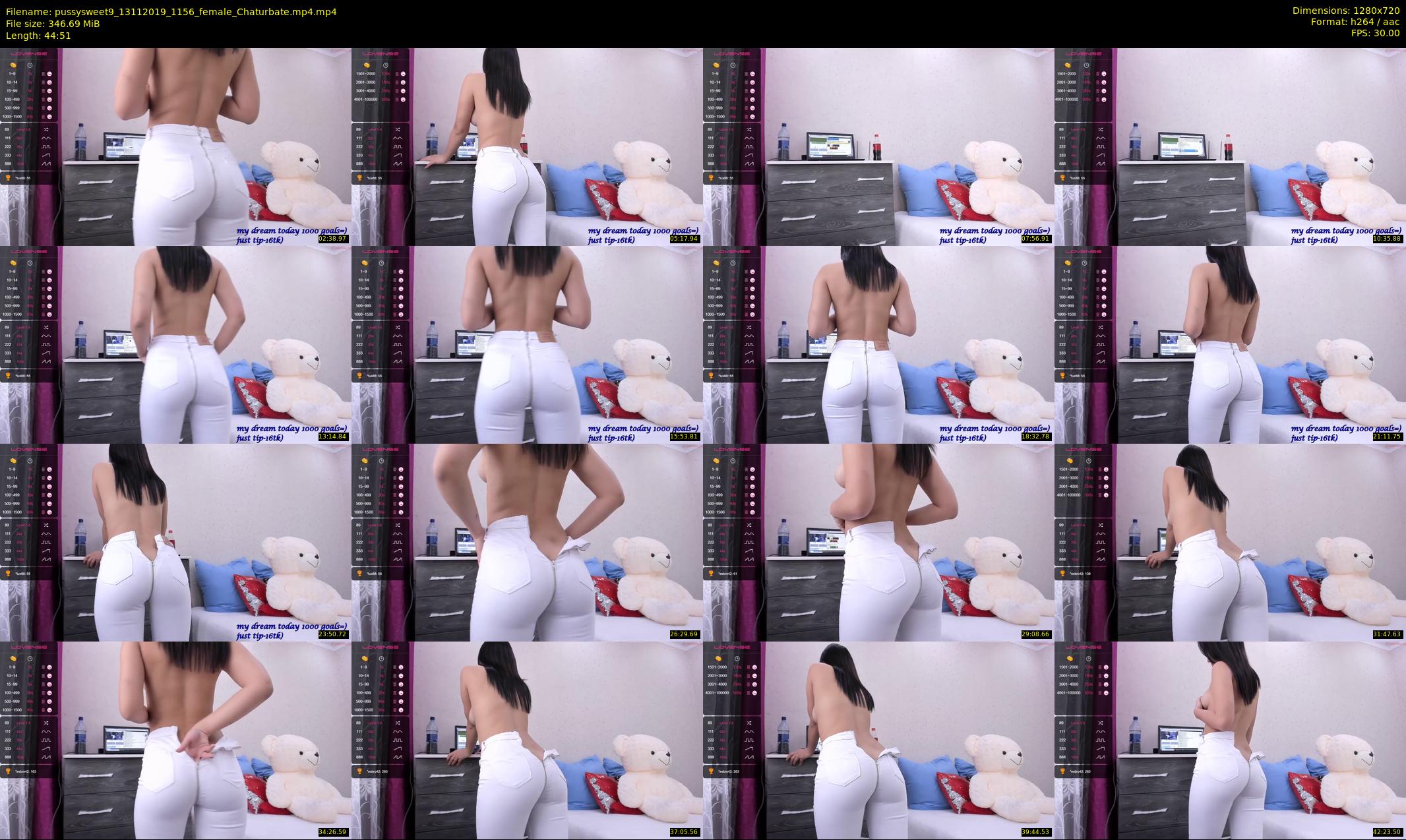 pussysweet9 — 45 minute Chaturbate female cam show recording, 720p, Nov 13, 2019