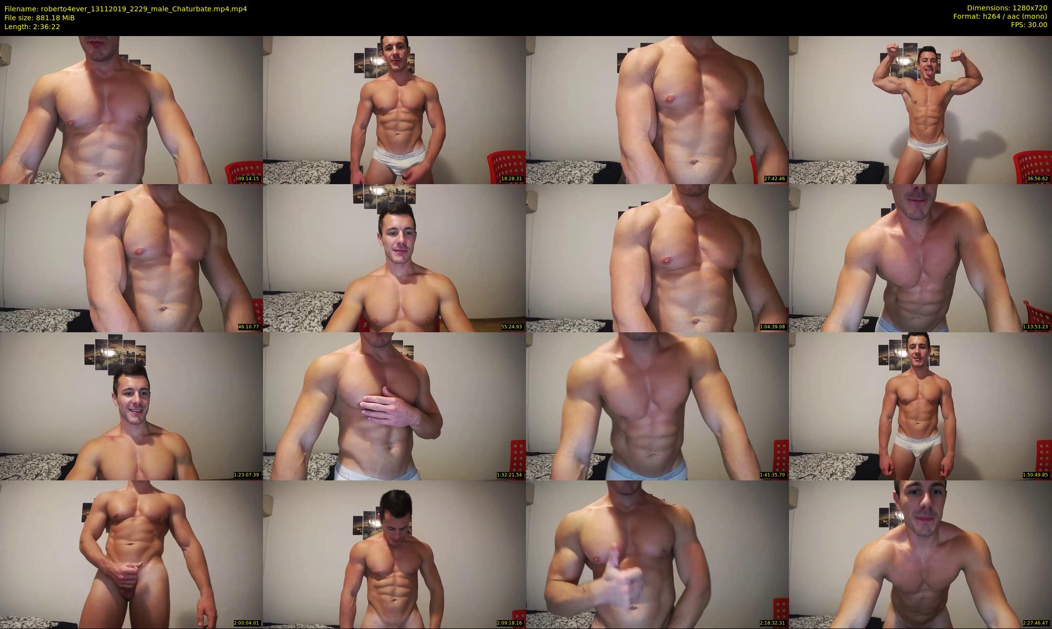 roberto4ever — 157 minute Chaturbate male cam show recording, 720p, Nov 13, 2019