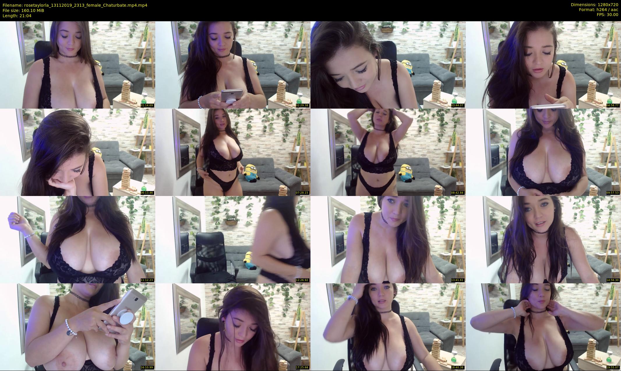 rosetaylorla — 22 minute Chaturbate female cam show recording, 720p, Nov 13, 2019