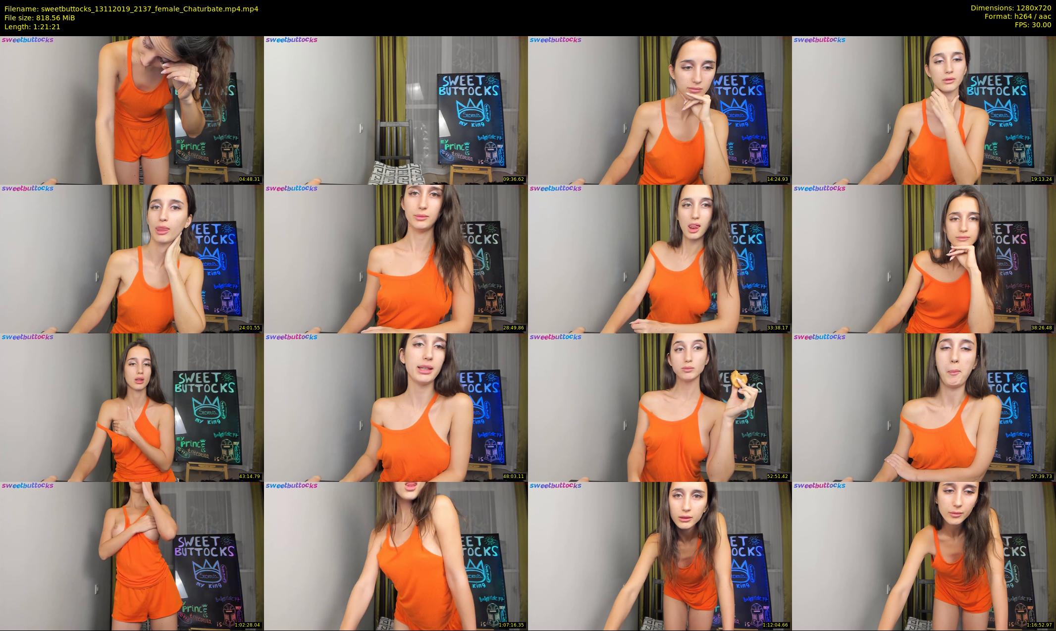 sweetbuttocks — 82 minute Chaturbate female cam show recording, 720p, Nov 13, 2019