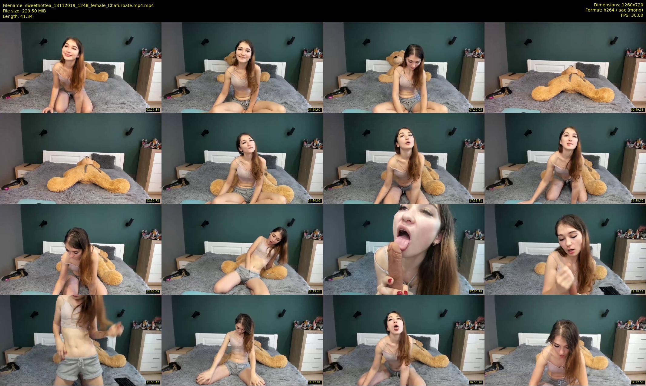 sweethottea — 42 minute Chaturbate female cam show recording, 720p, Nov 13, 2019