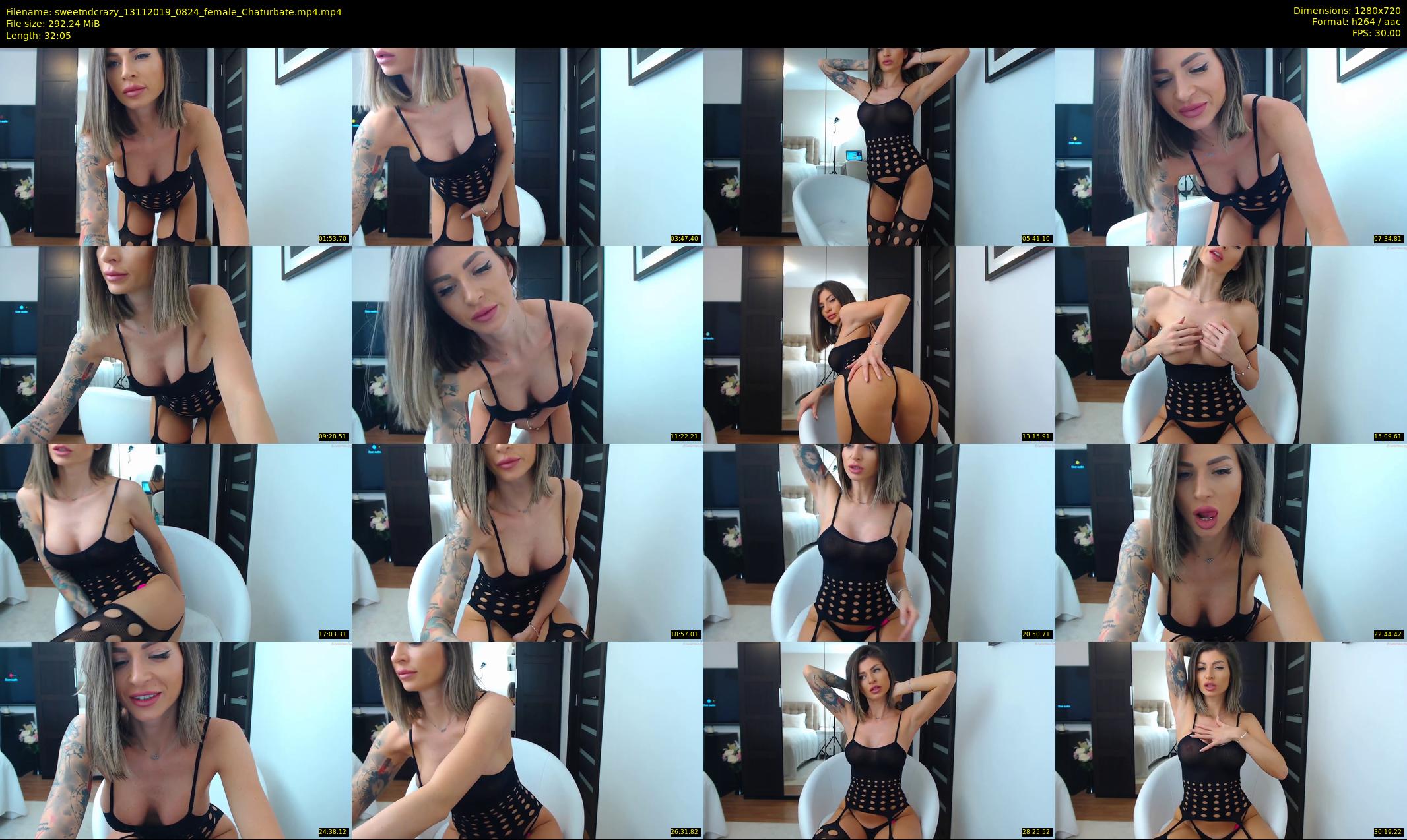 sweetndcrazy — 33 minute Chaturbate female cam show recording, 720p, Nov 13, 2019